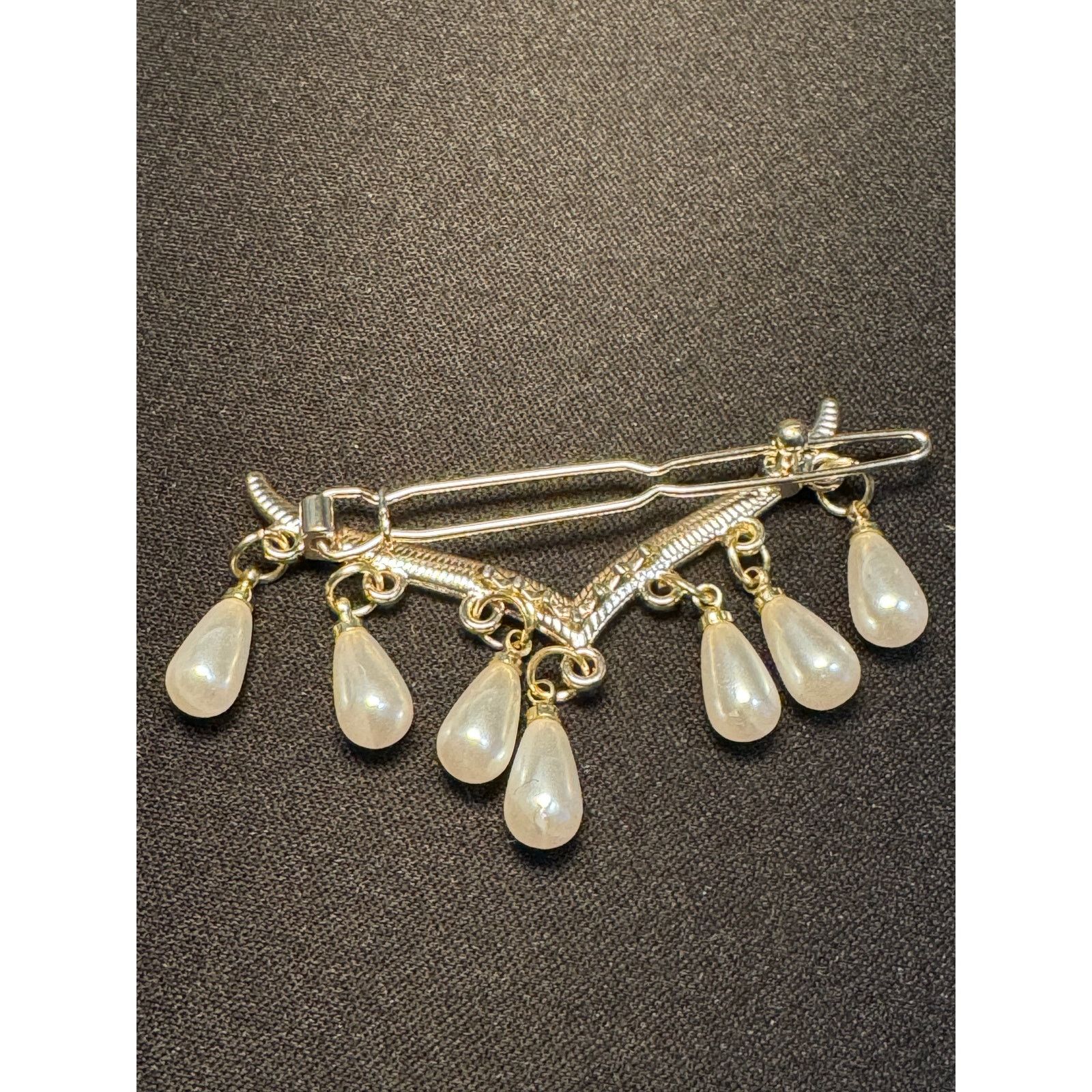 Other Faux Pearl Clip Bobby Pin Size ONE SIZE - 4 Thumbnail