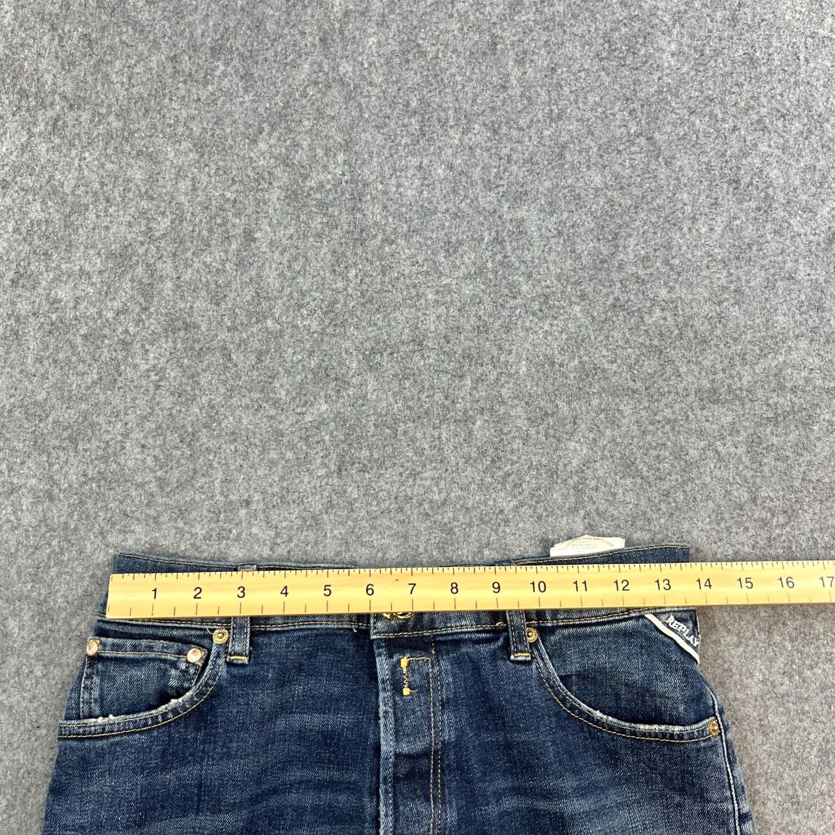 Replay Replay Jaylie Womens Mom Jeans High Waist Straight 27 30 UK 8 Mid Wash Blue 90s Jeans Womens Mens Girls? Size 30" / US 8 / IT 44 - 7 Thumbnail