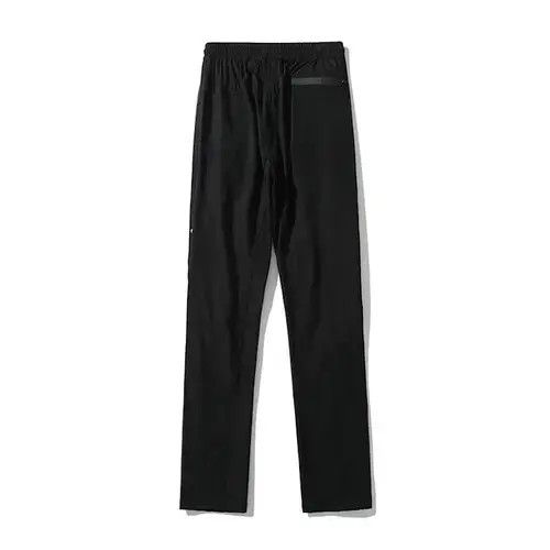 Leather Front Double Zipper Straight Loose Vibe Style Pant Size US 35 - 4 Thumbnail