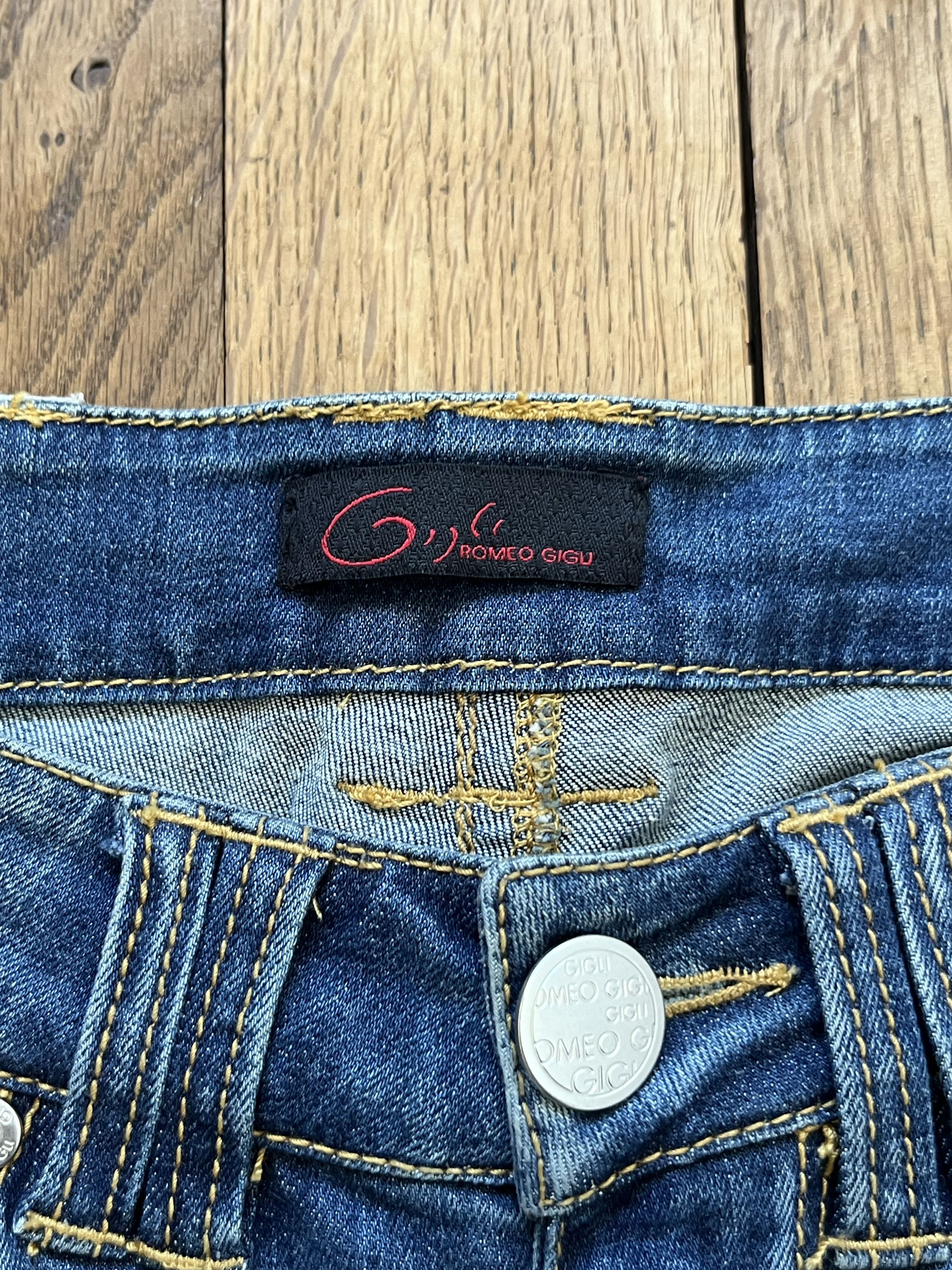 Romeo Gigli embellished rhinestone jeans