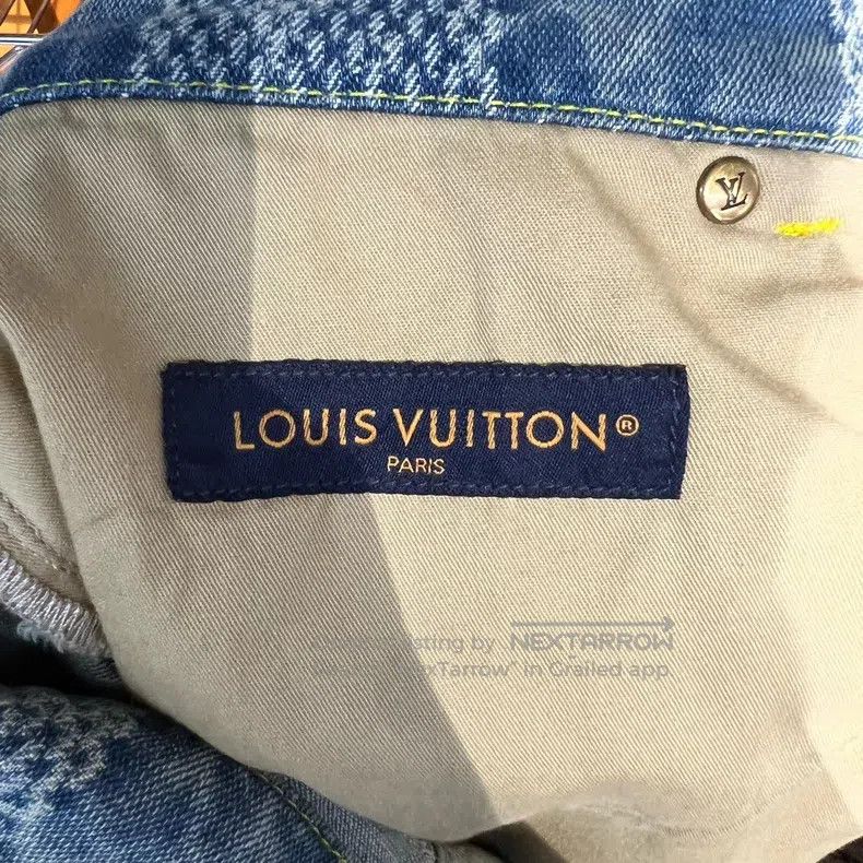 Louis Vuitton Louis Vuitton Checkerboard White Button Straight Leg Jeans Size US 33 - 6 Thumbnail