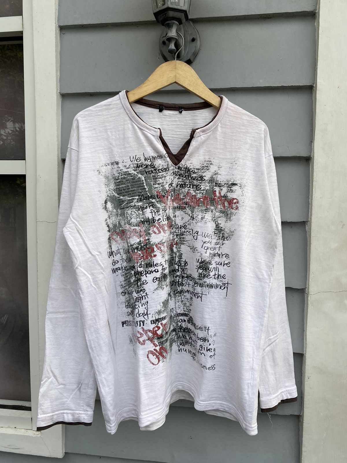 Japanese Hip-Hop Y2k Streetwear Double Layer Longsleeve