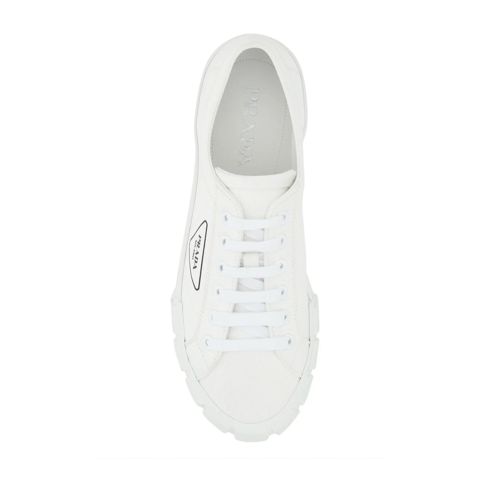 Prada PRADA Wheel White Gabardine Sneakers New And Authentic (Men' Size US 7.5 / EU 40-41 - 4 Thumbnail