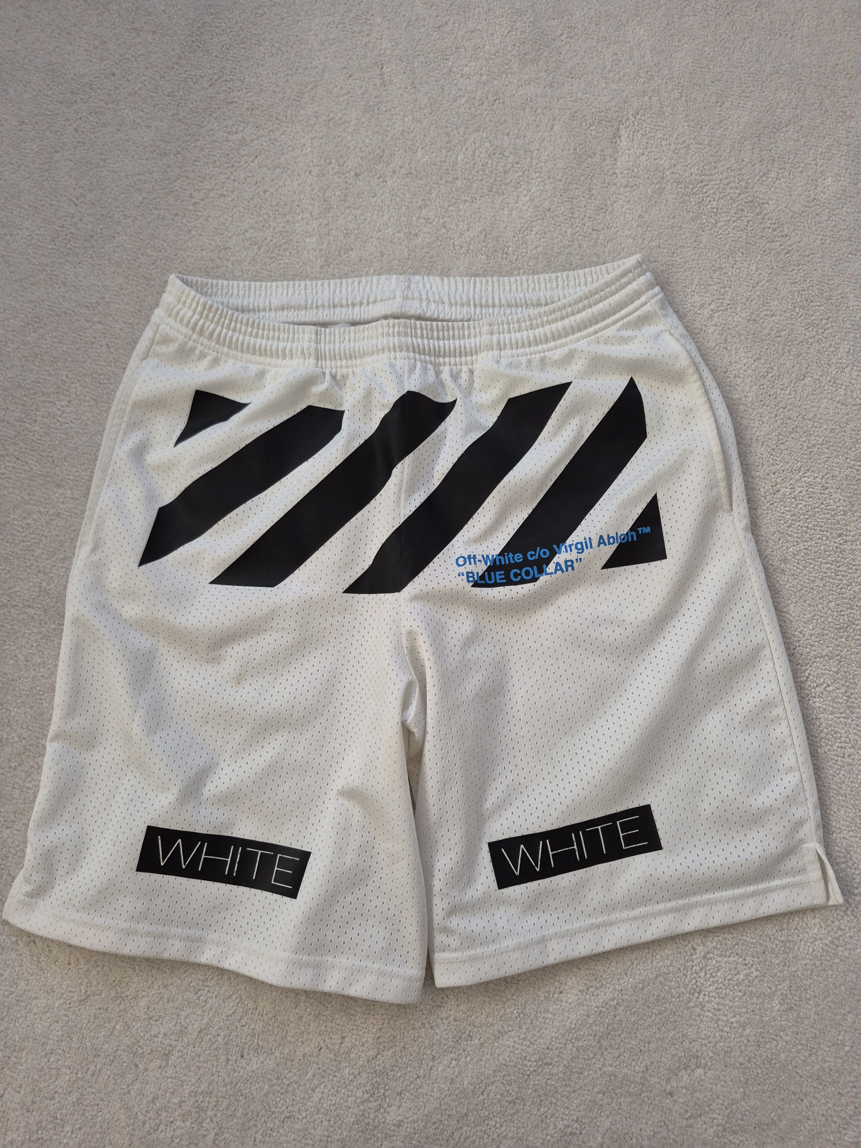 Off-White Off-White Marble Mesh Shorts | Grailed