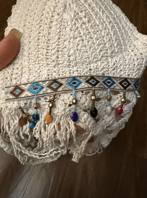 Other Crochet crop top sz S Size S / US 4 / IT 40 - 3 Thumbnail