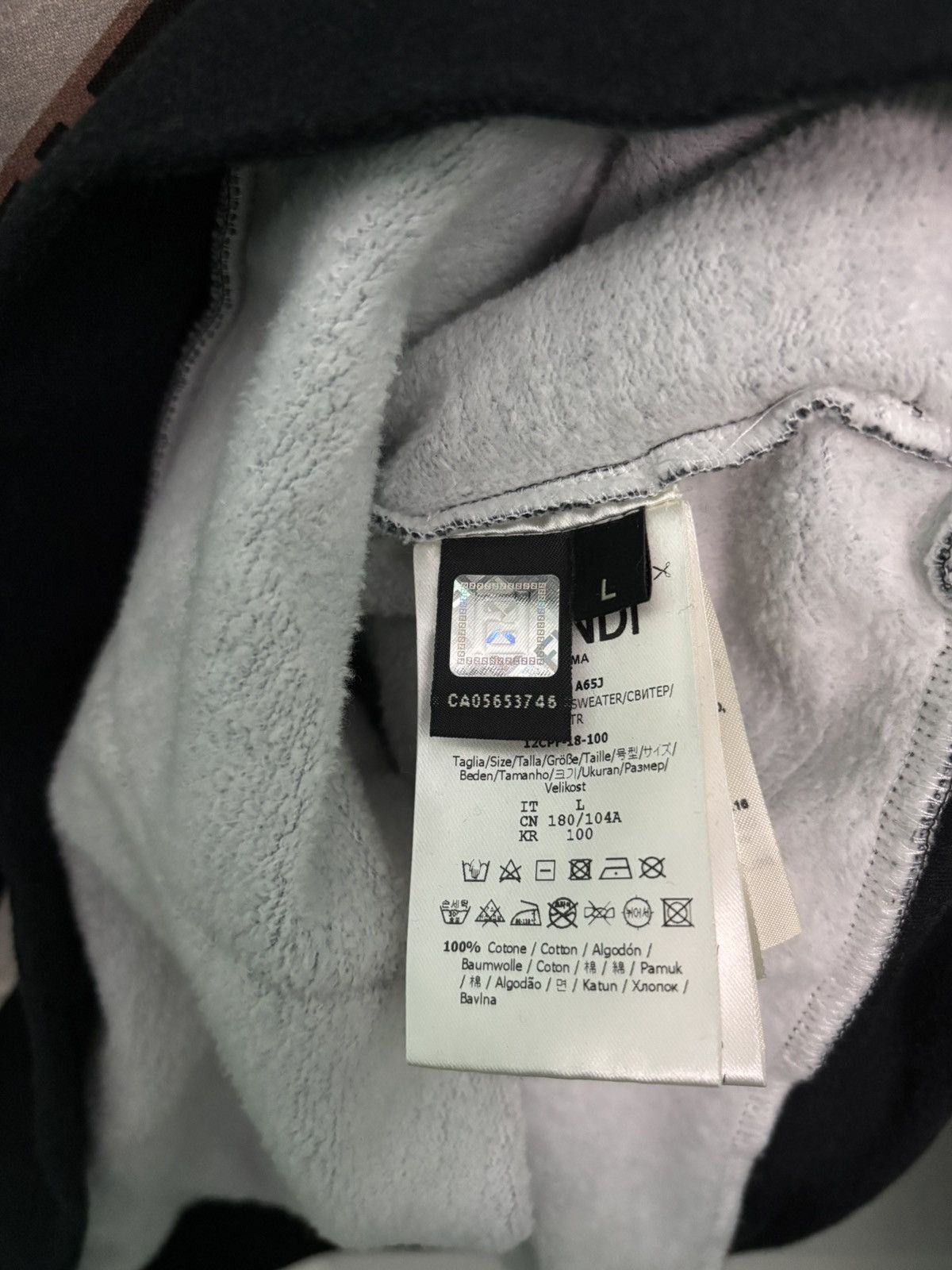Fendi Fendi x Fila Monogram Hidden Pocket Hoodie Size US L / EU 52-54 / 3 - 3 Thumbnail