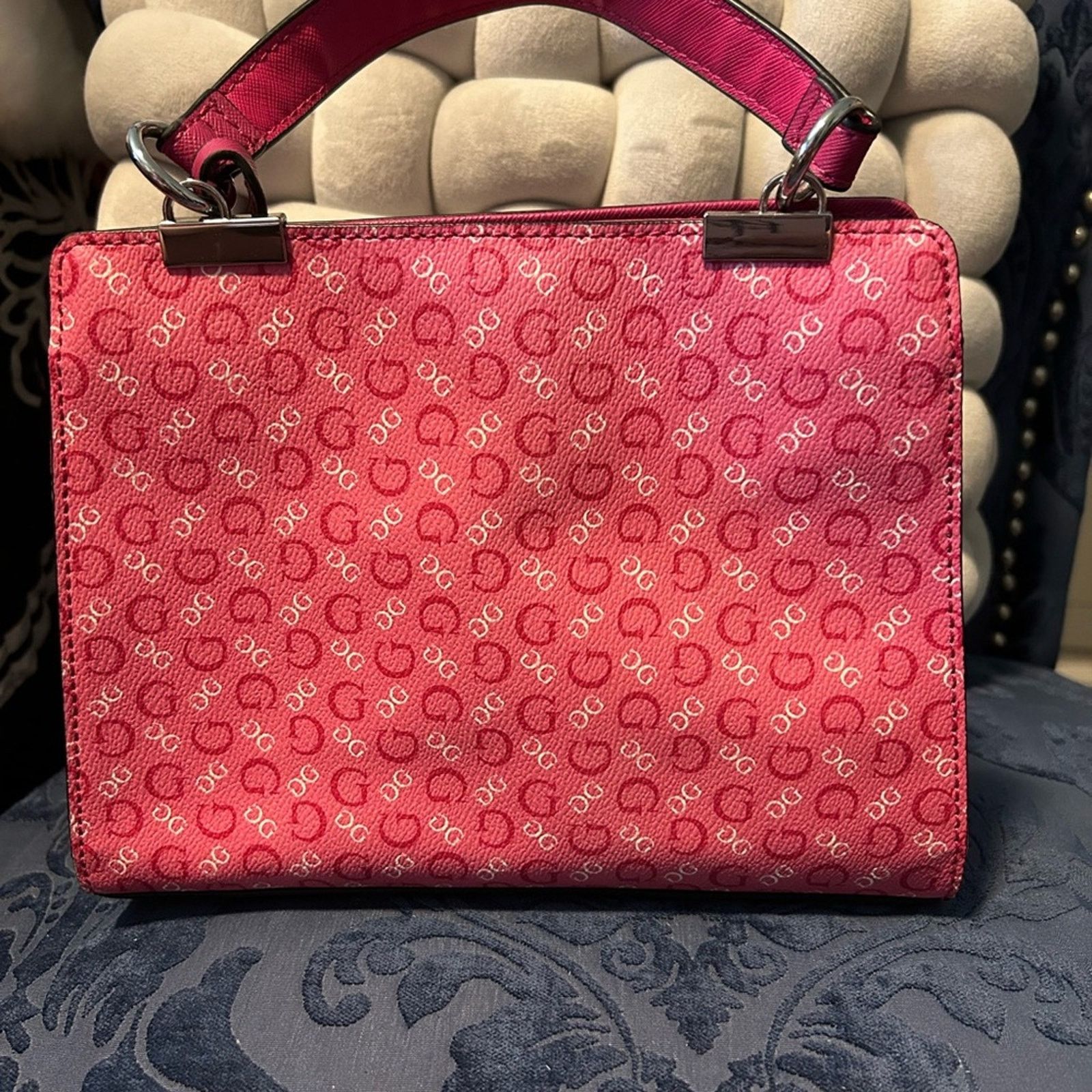 Guess GUESS Fuchsia Crossbody Bag with Logo Charm Size ONE SIZE - 4 Thumbnail
