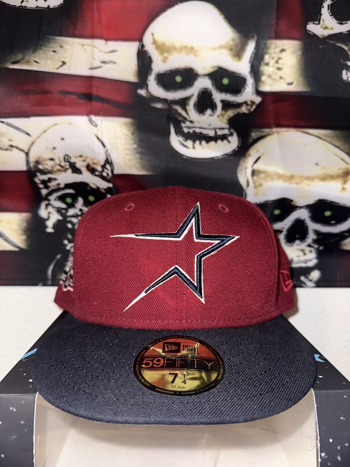 Hat Club × New Era 7 1/4 New Era Houston Astros Fitted Hat Size ONE SIZE - 1 Thumbnail