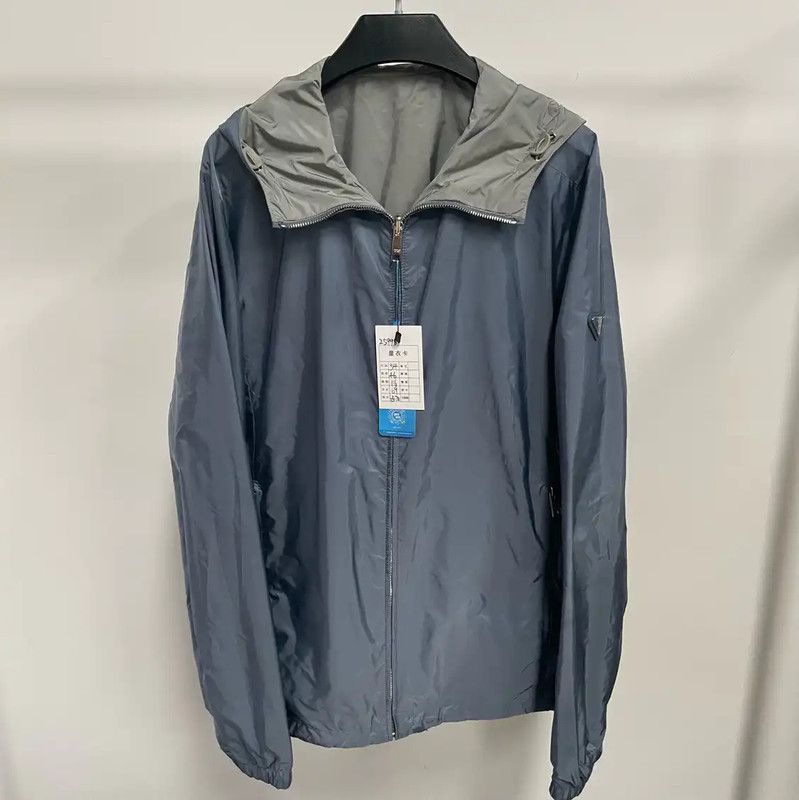 Prada Prada XL Navy Blue Men's Outer Jacket Size US XL / EU 56 / 4 - 1 Thumbnail