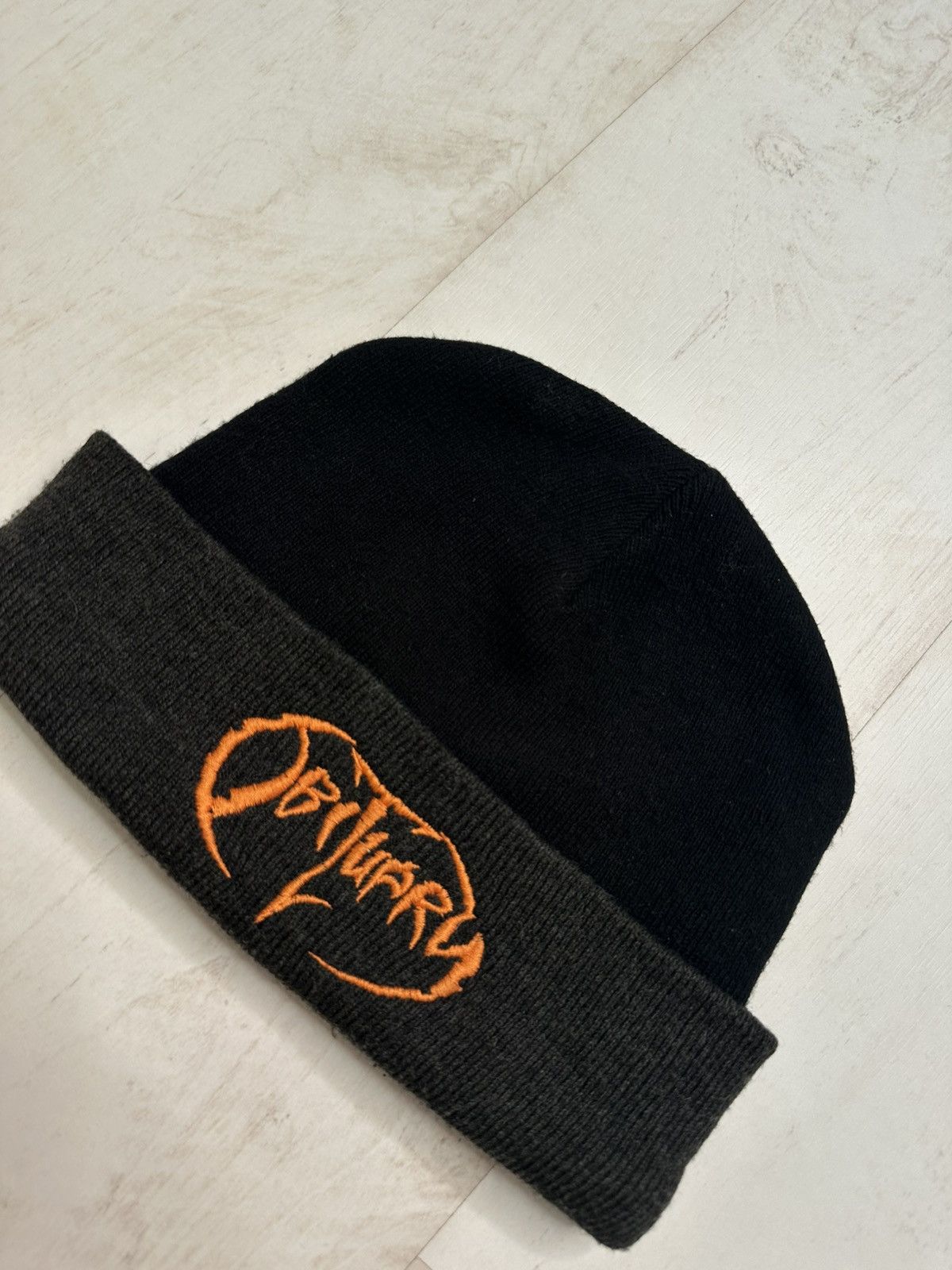 Band Tees × Vintage Vintage Obituary beanie Size ONE SIZE - 2 Thumbnail