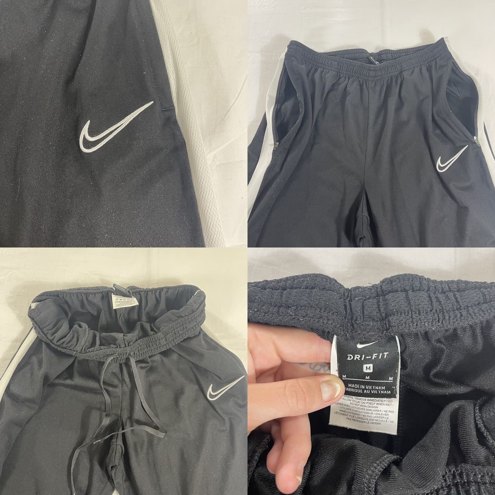 Nike Nike Men’s M SLIM Academy 19 Training Pants Black White Swoosh AJ9181-010 Soccer Dri-FIT Track Pants Slim Adapted for Activewear Size US 31 - 8 Thumbnail