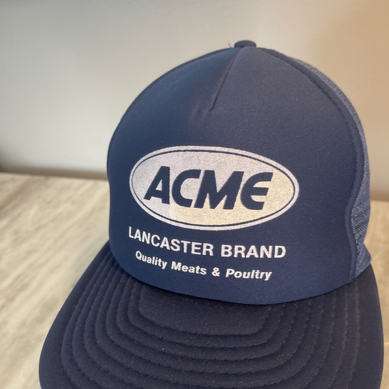 Vintage Vtg 1980’s Trucker Hat Snapback Cap ACME Lancaster Brand 8 Size ONE SIZE - 2 Thumbnail