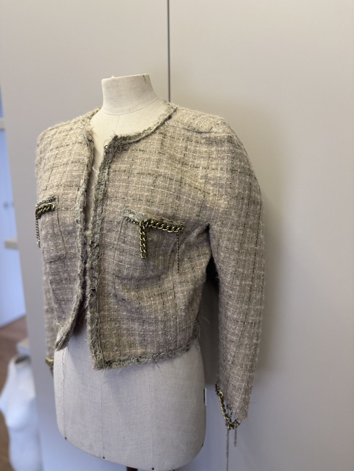 R13 R13 Square Shoulder Tweed Jacket - RP.2350€ Size M / US 6-8 / IT 42-44 - 9 Thumbnail