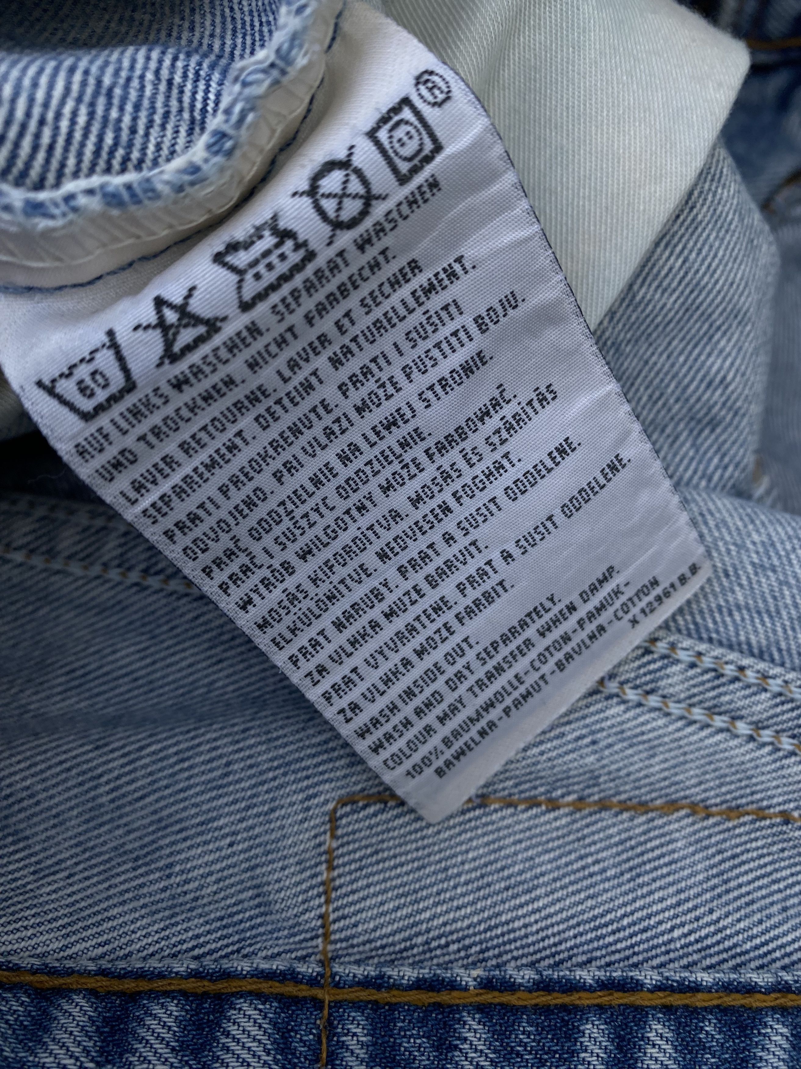 Levi's × Vintage Vintage Levi's Orange Rab baby blue Jeans distressed Size US 32 / EU 48 - 9 Thumbnail