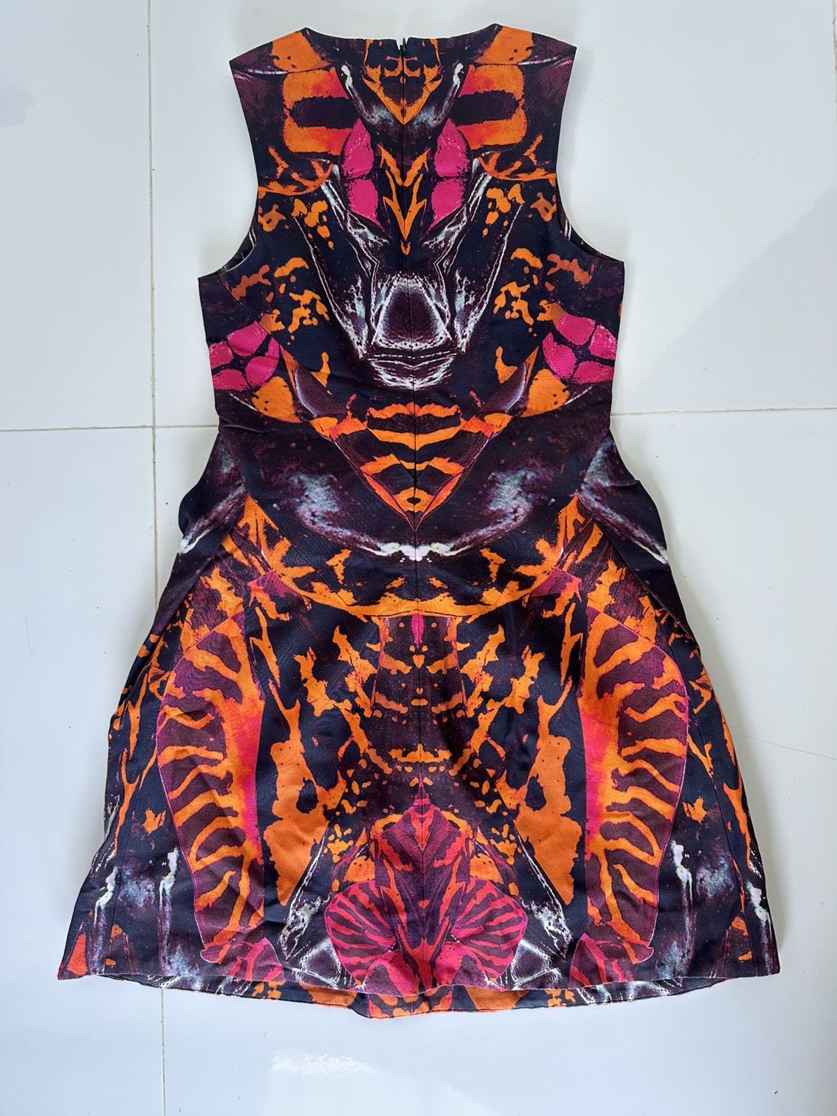McQ Alexander McQueen Alexander Mcqueen Multi Color Abstratct Print Dress Size S / US 4 / IT 40 - 4 Thumbnail