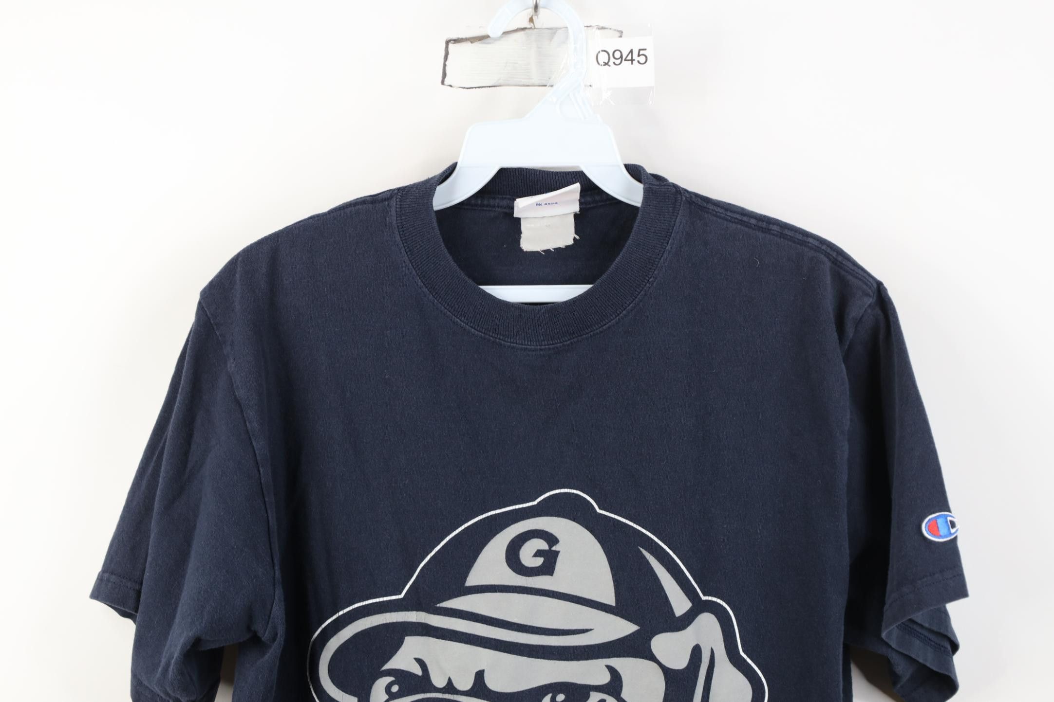Champion Vintage 90s Y2K Champion Georgetown University Print T-Shirt Size US M / EU 48-50 / 2 - 2 Thumbnail