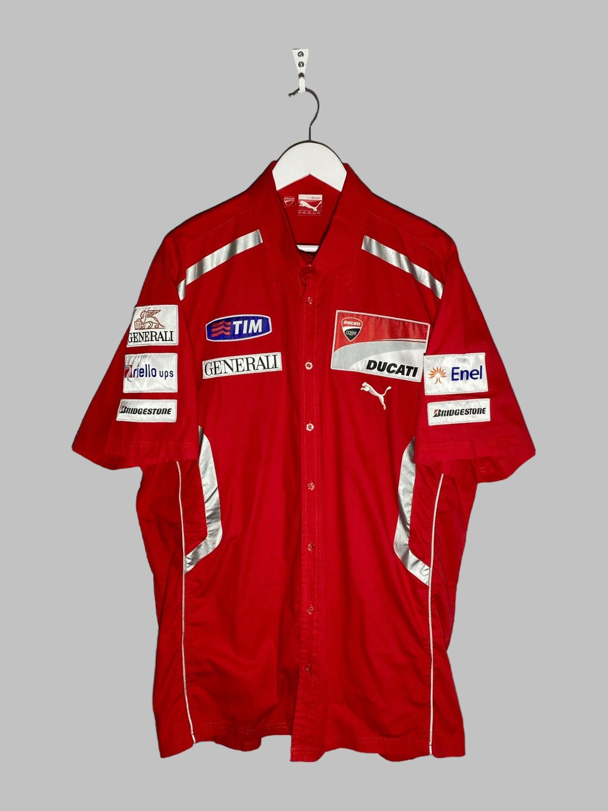 Puma 🔥 PUMA DUCATI TEAM ISSUE RACING Y2K HYPE PIT SHIRT Size US XXL / EU 58 / 5 - 1 Thumbnail