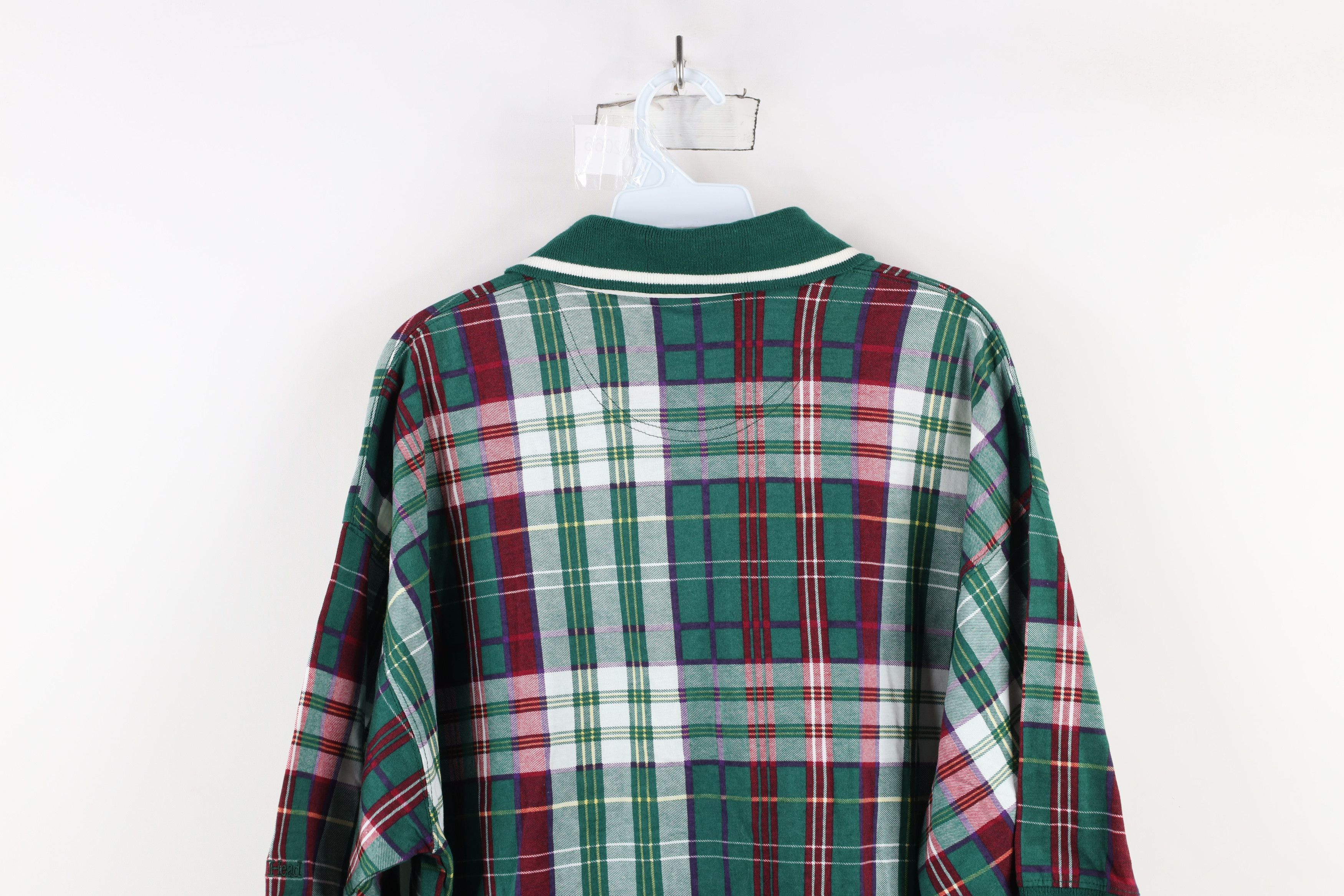 Vintage Deadstock Vintage 90s Duck Head Checkered Plaid Golf Polo Size US L / EU 52-54 / 3 - 10 Thumbnail