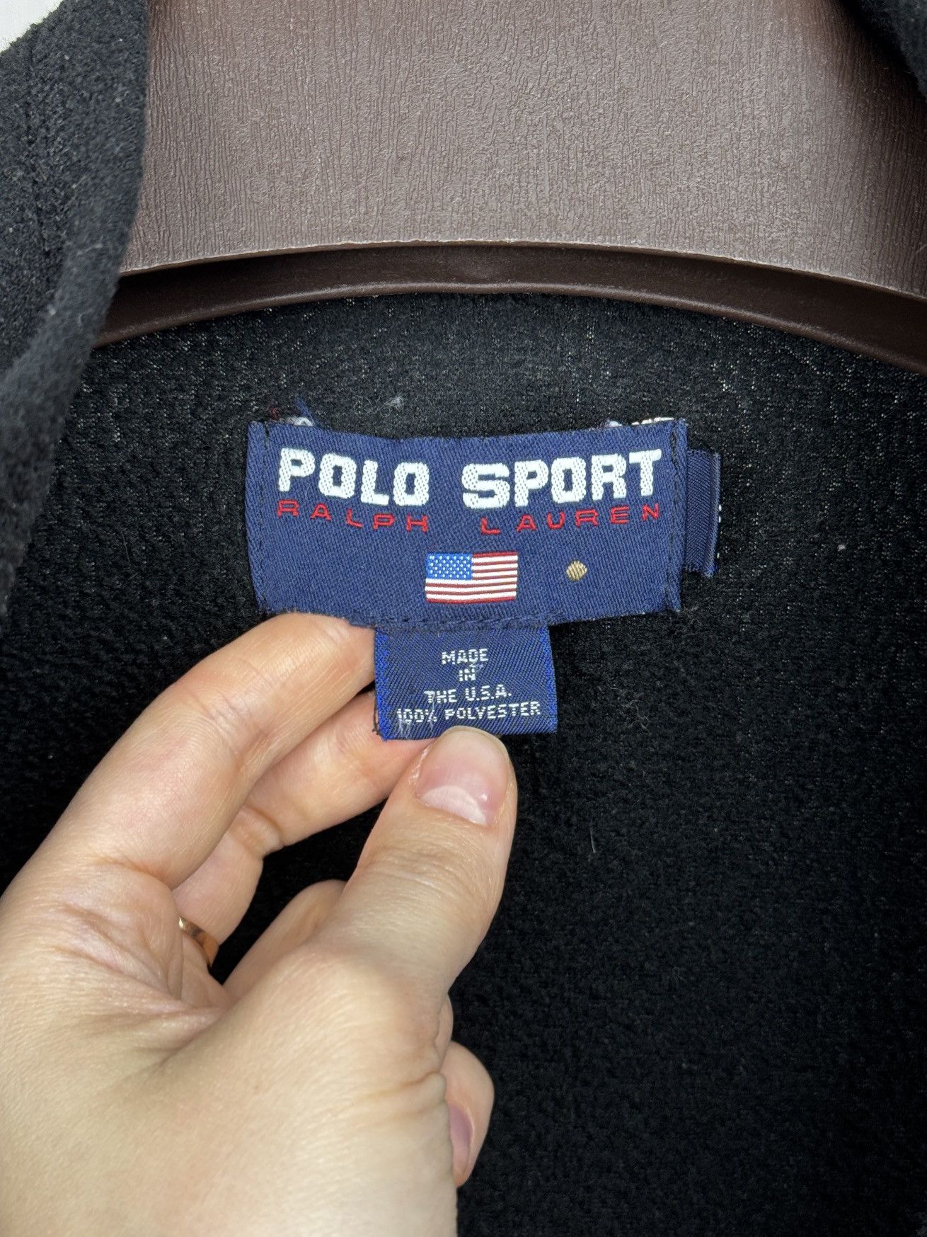 Ralph Lauren Vintage Polo Sport Ralph Lauren 1/4 Zip Pullover Made in USA Size US L / EU 52-54 / 3 - 11 Thumbnail