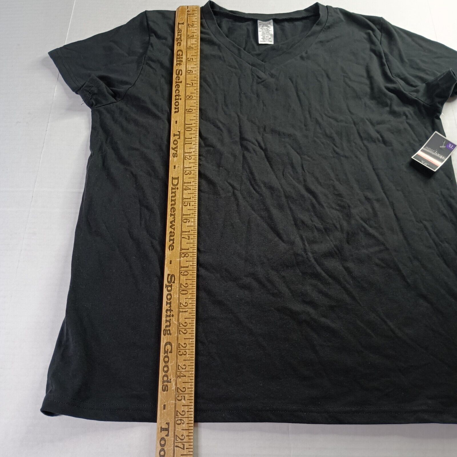 Other West Loop T-Shirt Womens XL XLarge Black V-Neck Short Sleeve Size XL / US 12-14 / IT 48-50 - 5 Thumbnail