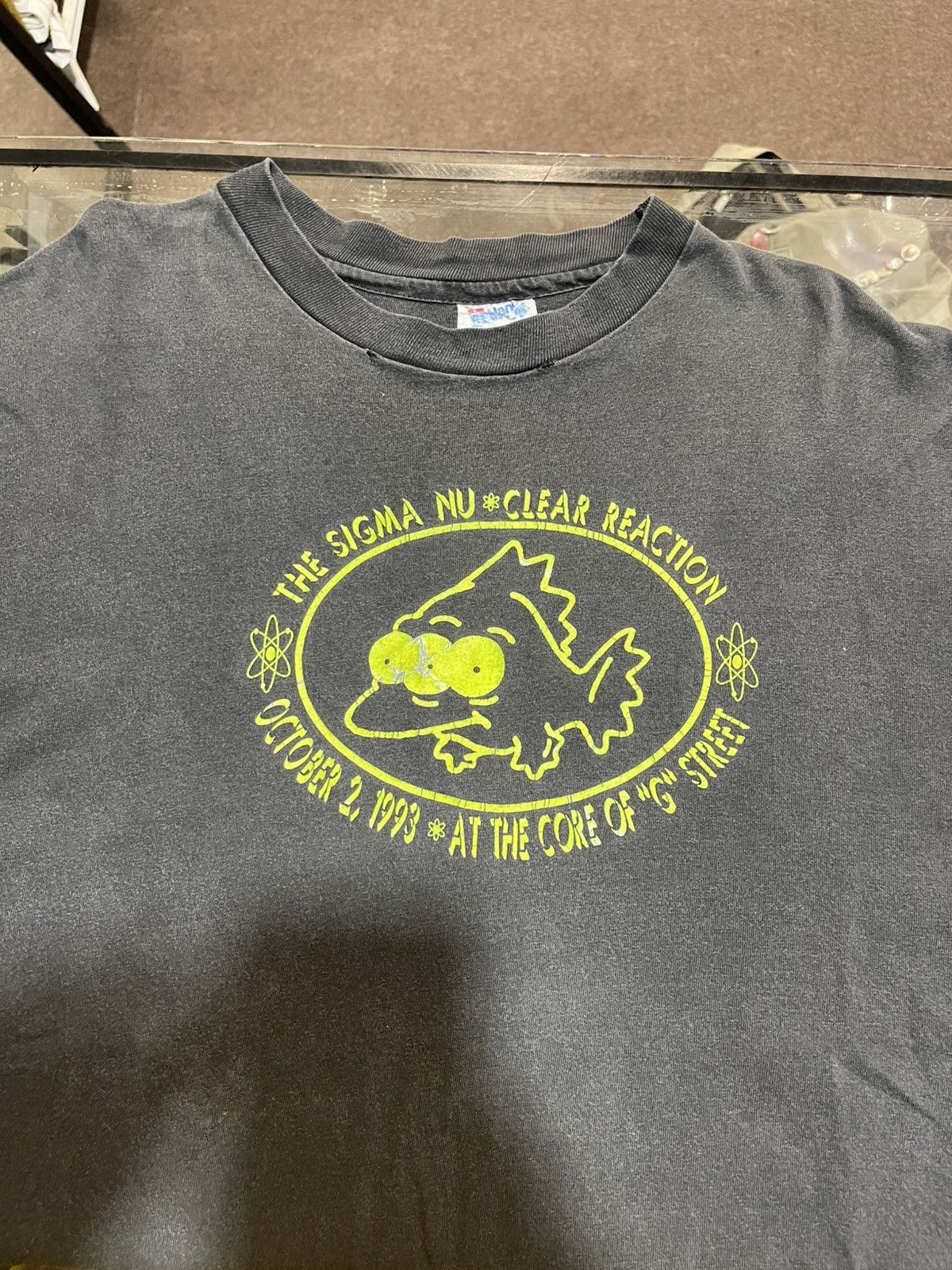 Vintage Vintage Frat 1993 SIGMA NU and Fish Simpsons Concept T shirt Size US XL / EU 56 / 4 - 3 Thumbnail