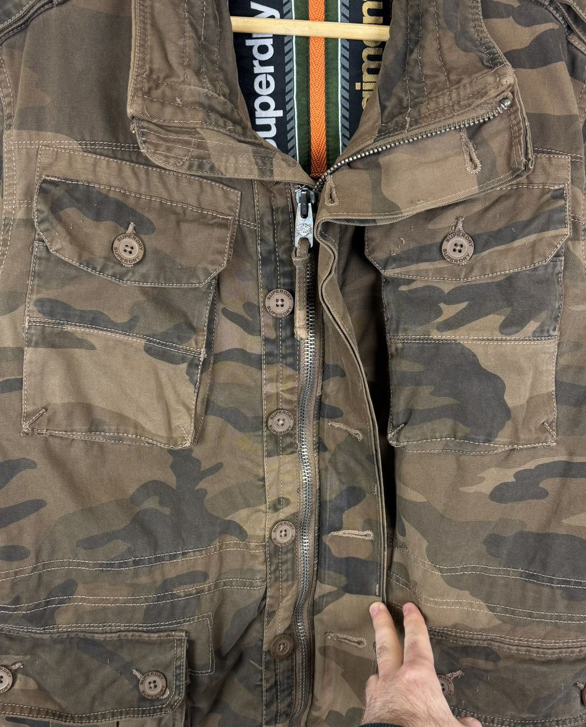 Superdry Superdry Regiment M65 Camouflage Military Jacket Field Top Size US L / EU 52-54 / 3 - 4 Thumbnail