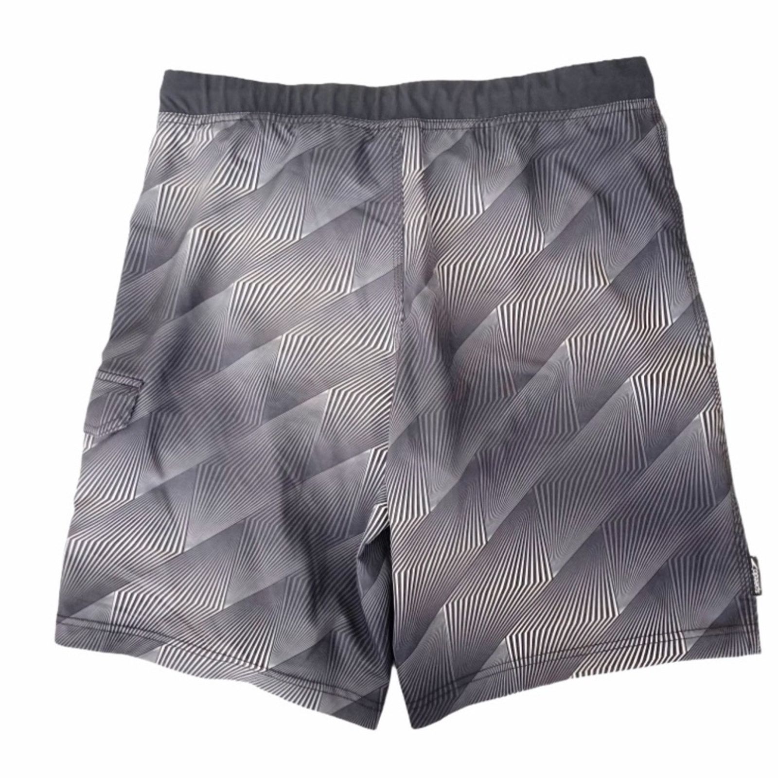 Speedo Speedo Gray Printed Bathing Suit Swim Trunks Sz 34 Size US 34 / EU 50 - 2 Thumbnail