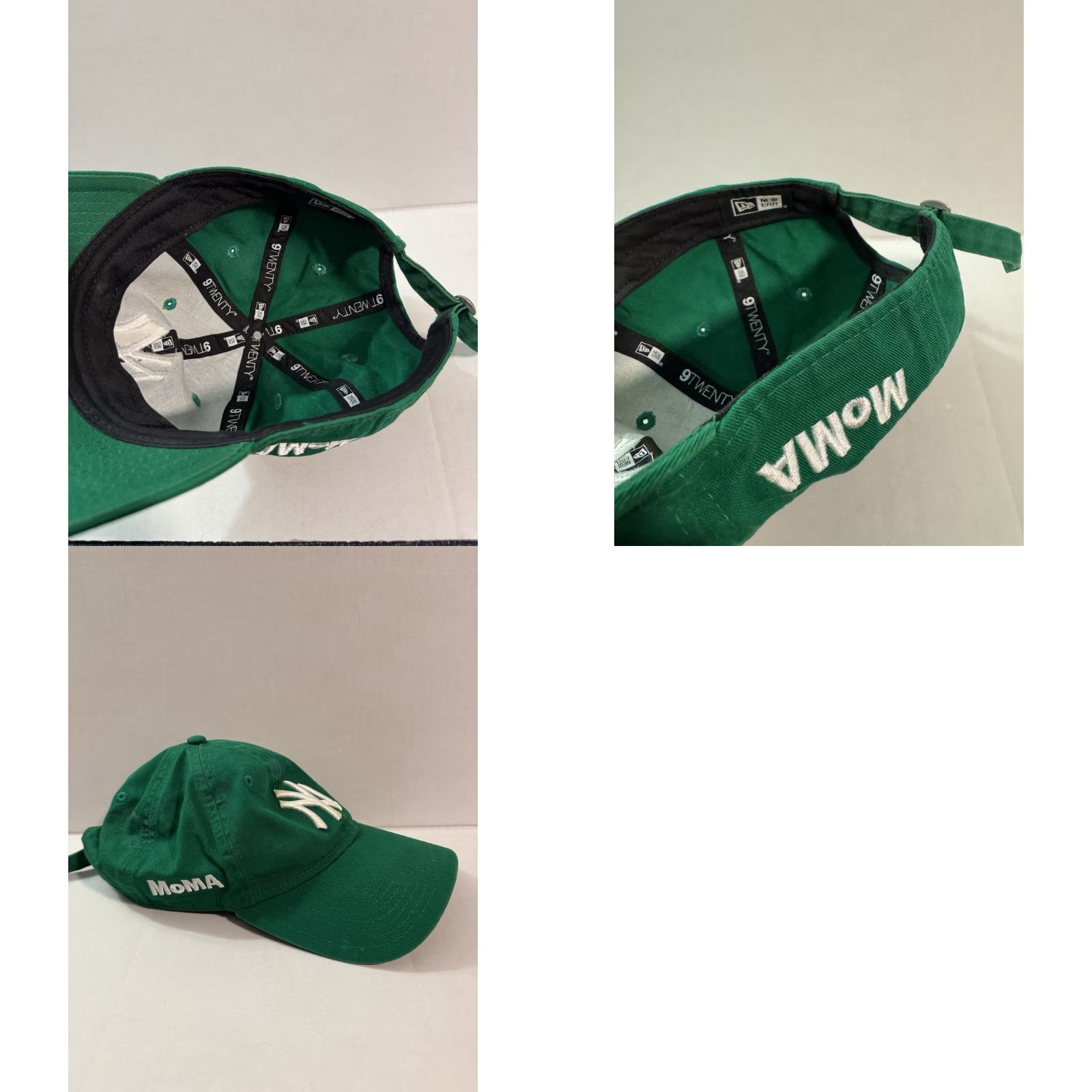 New Era VINTAGE New Era NY Yankees Hat 9Twenty Green OH Museum StrapBack ALD Cap Baseball Mens One Size Green Art Captain/Theme? Size ONE SIZE - 9 Thumbnail