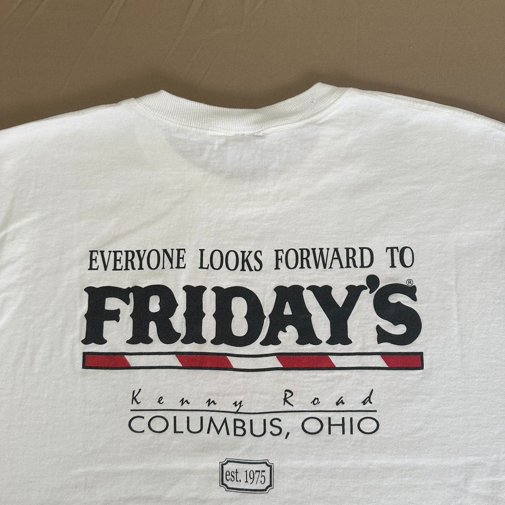 Fruit Of The Loom Vintage Y2K TGIF Friday's T-Shirt Columbus Ohio Corporate Re Size US L / EU 52-54 / 3 - 2 Thumbnail