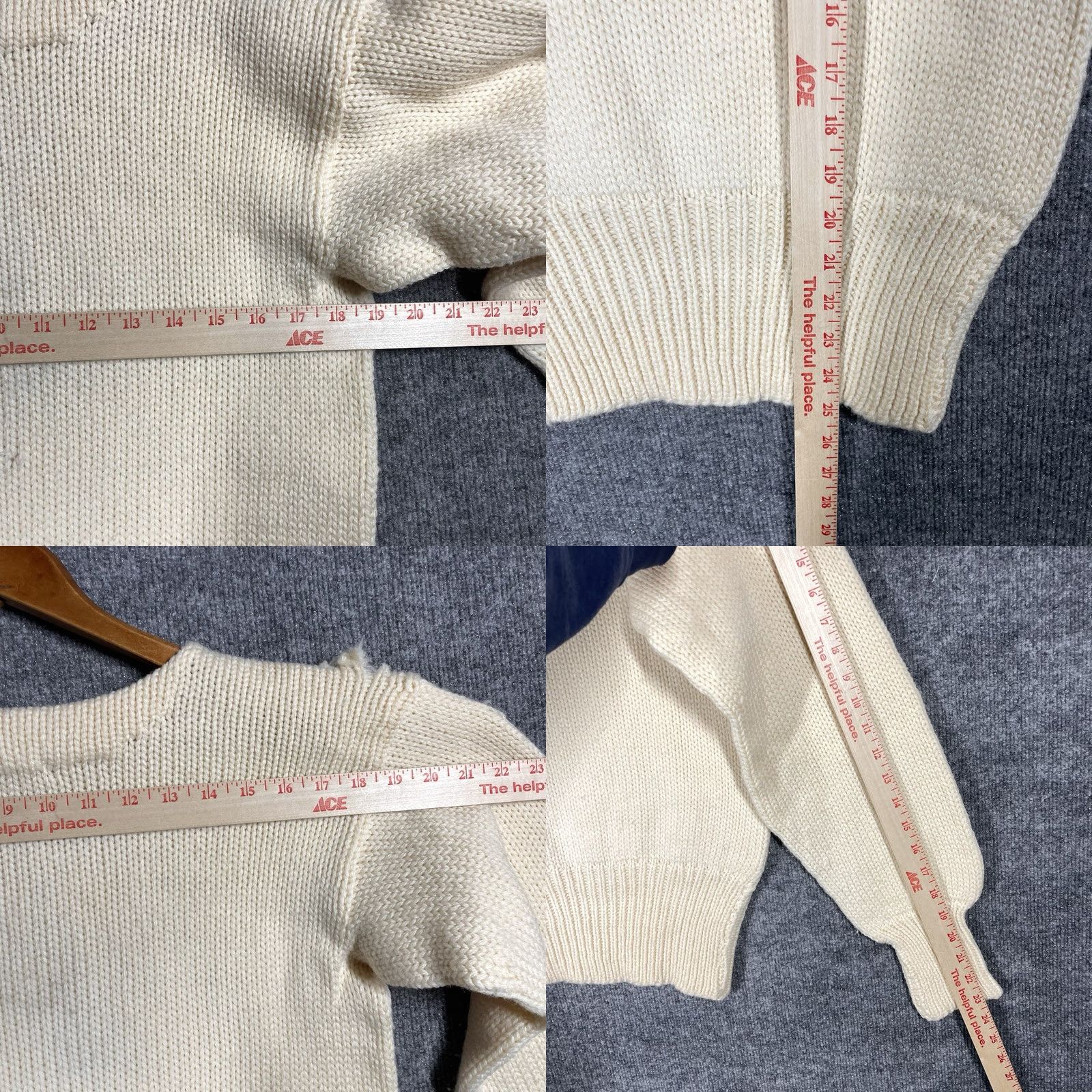 Vintage VINTAGE Princeton University Letterman Sweater Wool 40s Size M Ivory Women's Mens Boys Girls 1940s Decade 1940s Decade Size US M / EU 48-50 / 2 - 9 Thumbnail