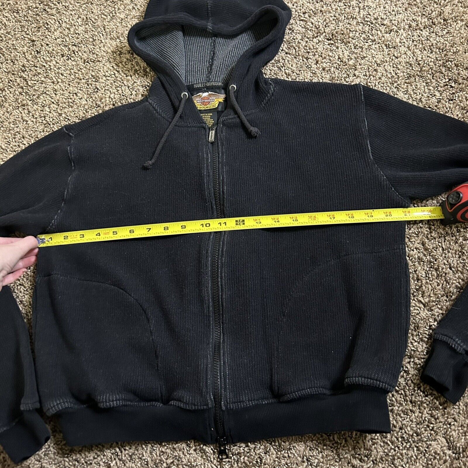 Harley Davidson Vintage Women’s Harley Davidson Zippered Jacket/Hoodie Size M / US 6-8 / IT 42-44 - 16 Thumbnail