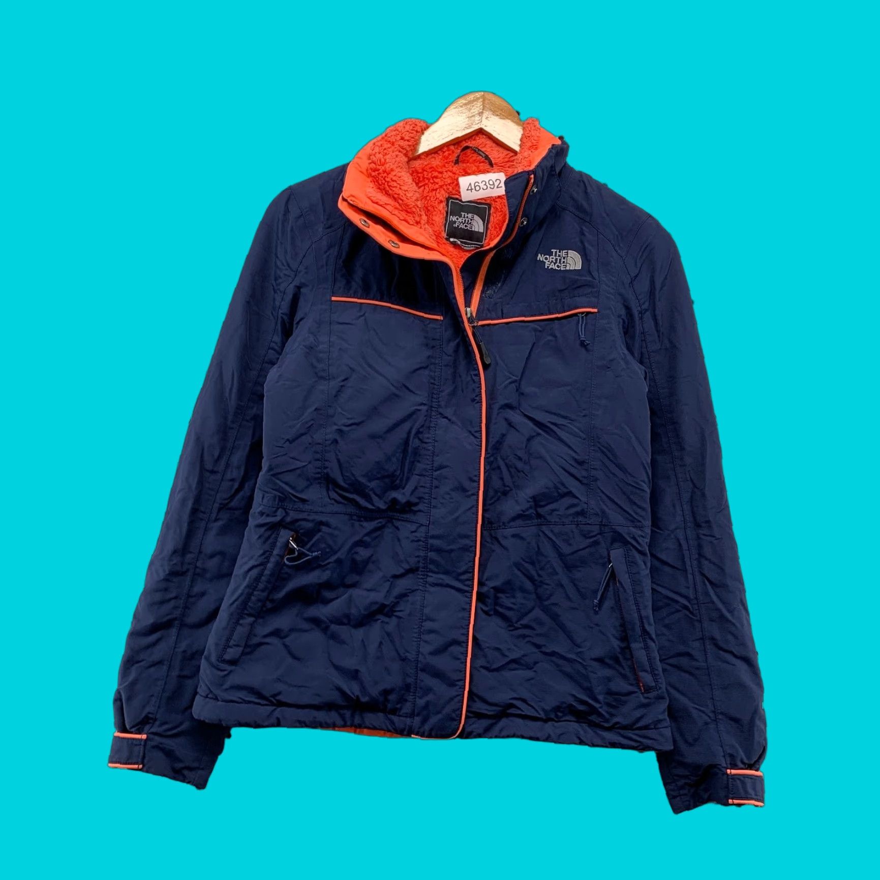 The North Face The North Face Hyvent Jacket Women S Blue Lined Hooded Cozy Soft Sherpa Mid-Length Size S / US 4 / IT 40 - 1 Thumbnail