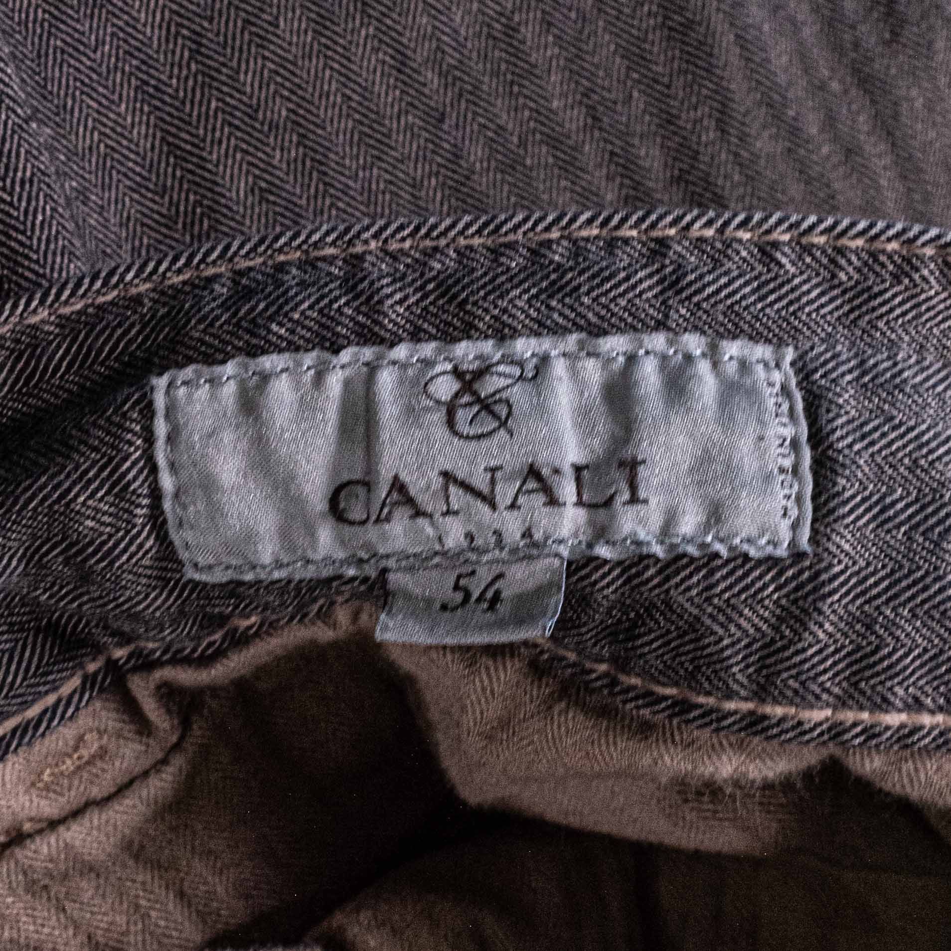 Canali Canali Herringbone 5 Pocket Pants Made in Italy 54 38x28 Size US 38 / EU 54 - 11 Thumbnail