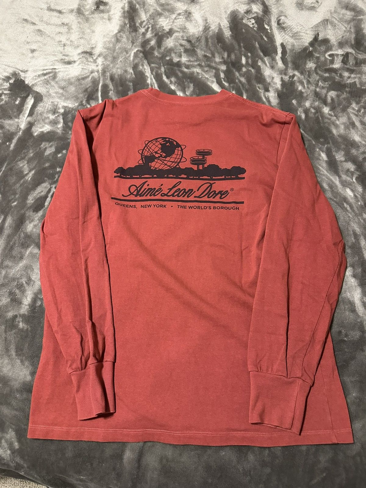 Aime Leon Dore Aime Leon Dore Unisphere Longsleeve | Burgundy Size US M / EU 48-50 / 2 - 1 Thumbnail