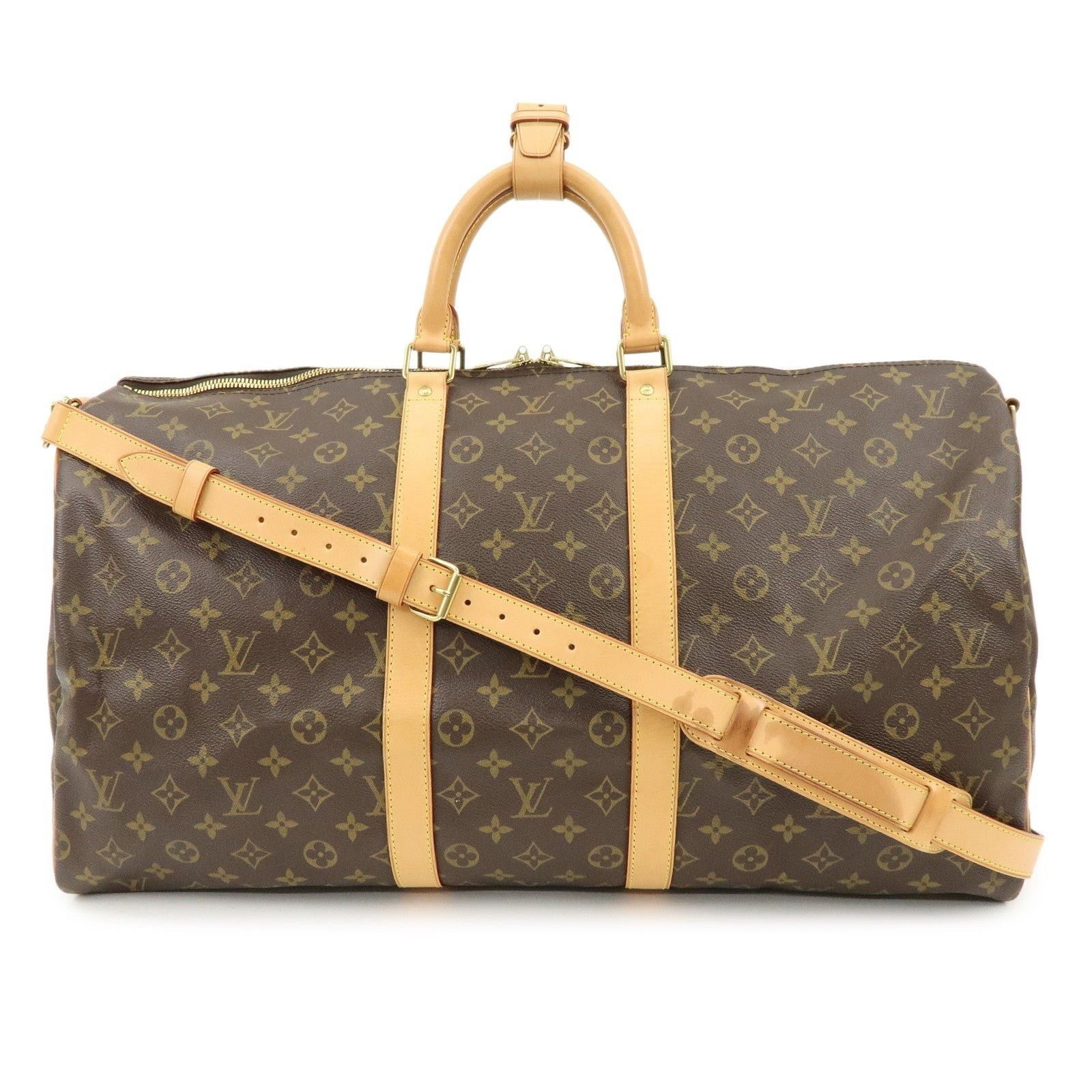 Louis Vuitton Louis Vuitton Monogram Keepall Bandouliere 55 Duffle Bag Size ONE SIZE - 1 Thumbnail