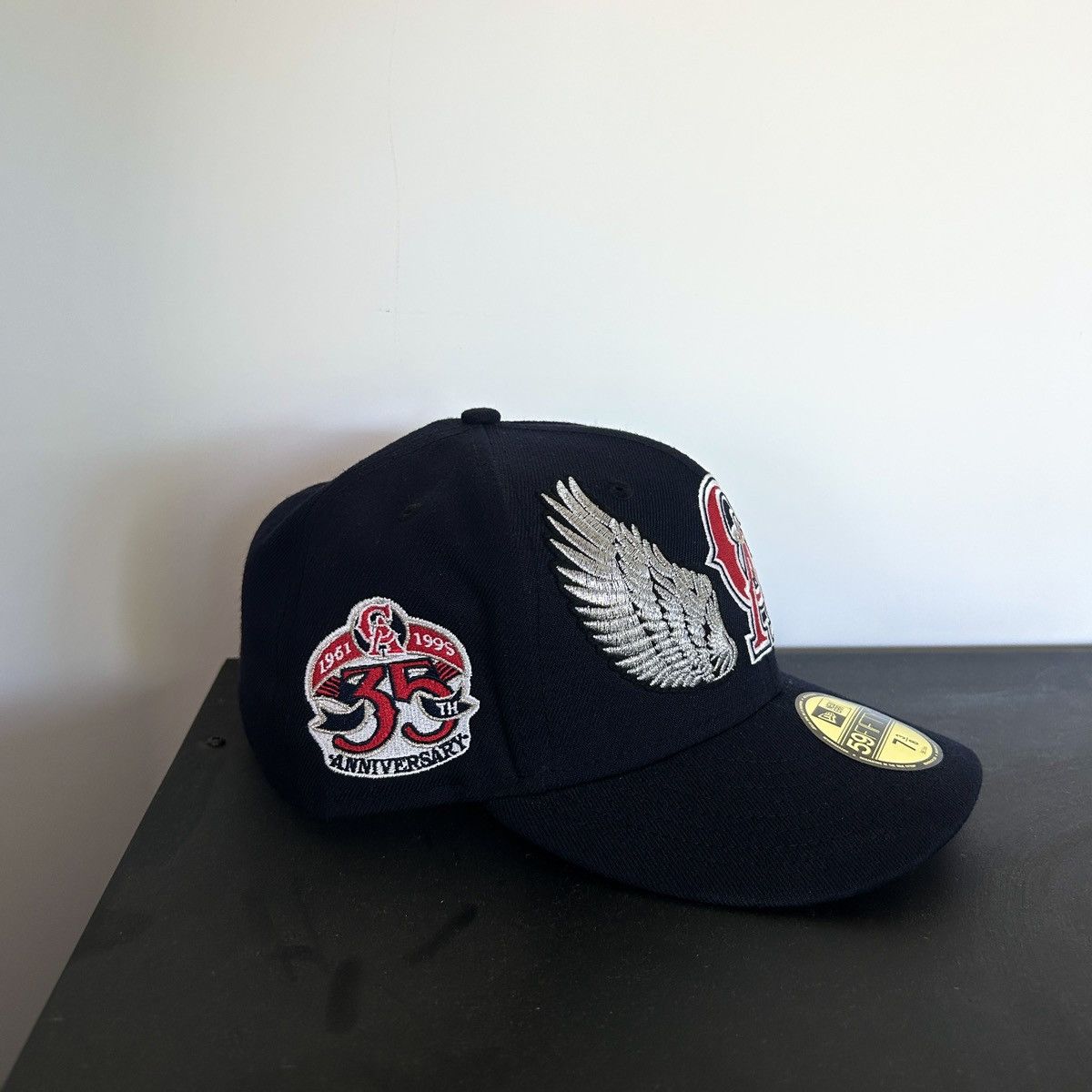 New Era *7 3/8* 1-of-1 NEW ERA California Angels Hand-Sewn Fitted Size ONE SIZE - 5 Thumbnail