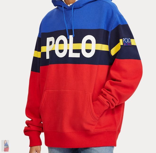 Polo Ralph Lauren Polo Ralph Lauren Hi tech Striped Fleece Hoodie Pullover Size US XL / EU 56 / 4 - 2 Thumbnail