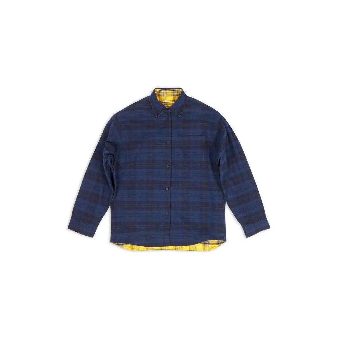 Balenciaga o1w1db10425 Reversible Shirt in Multicolor Size US S / EU 44-46 / 1 - 3 Thumbnail