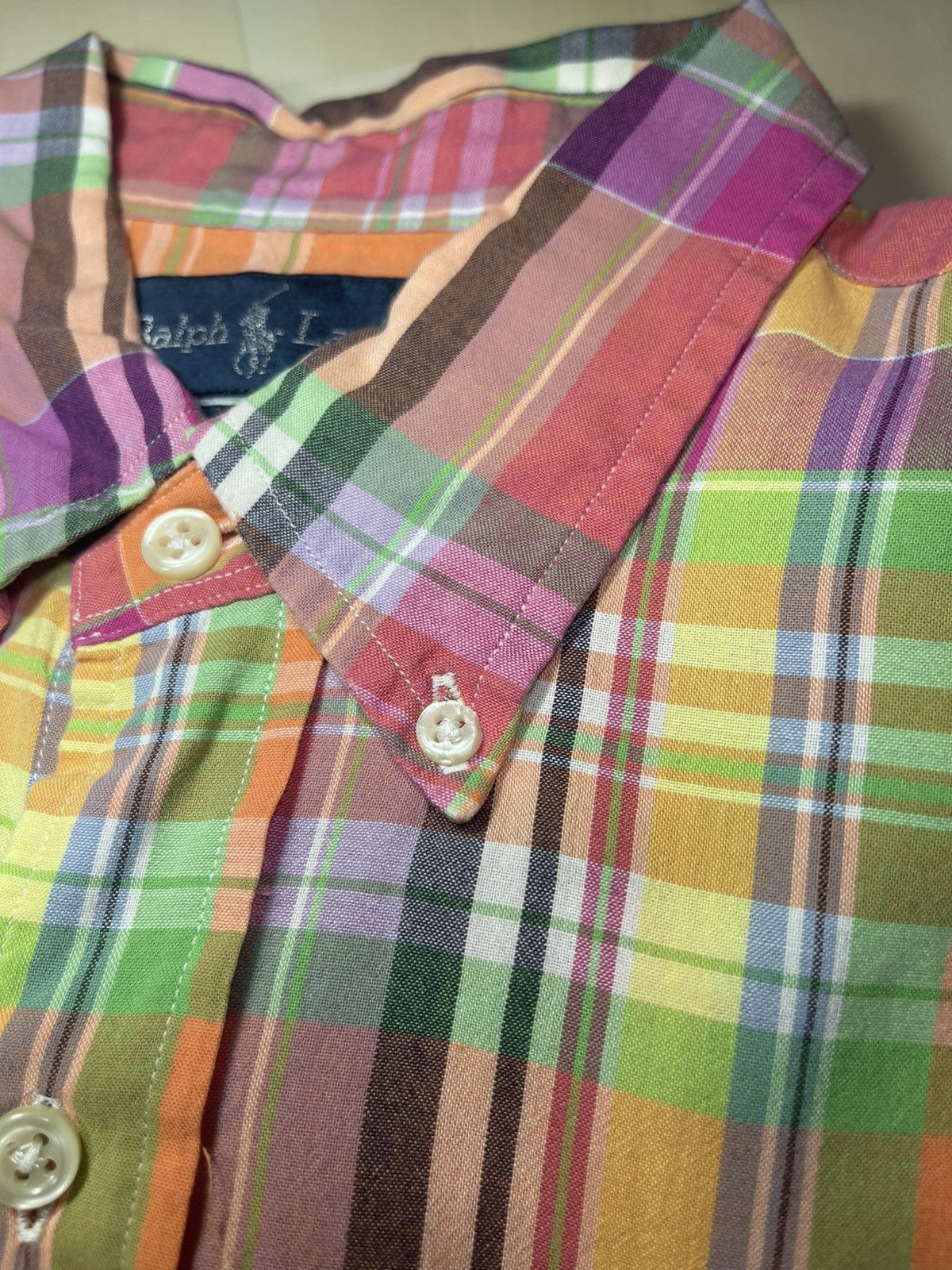Polo Ralph Lauren Polo Ralph Lauren Mens Madras Plaid Button Down Shirt Sz M Size US M / EU 48-50 / 2 - 11 Thumbnail