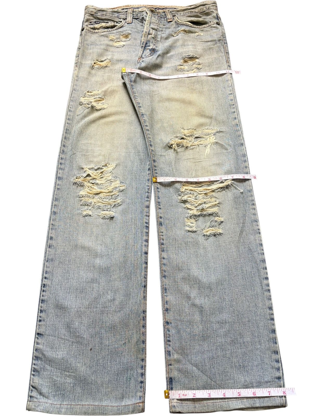 Dolce & Gabbana Vintage / Y2K Dolce Gabbana Mud Wash Distressed Jeans Size US 30 / EU 46 - 8 Thumbnail