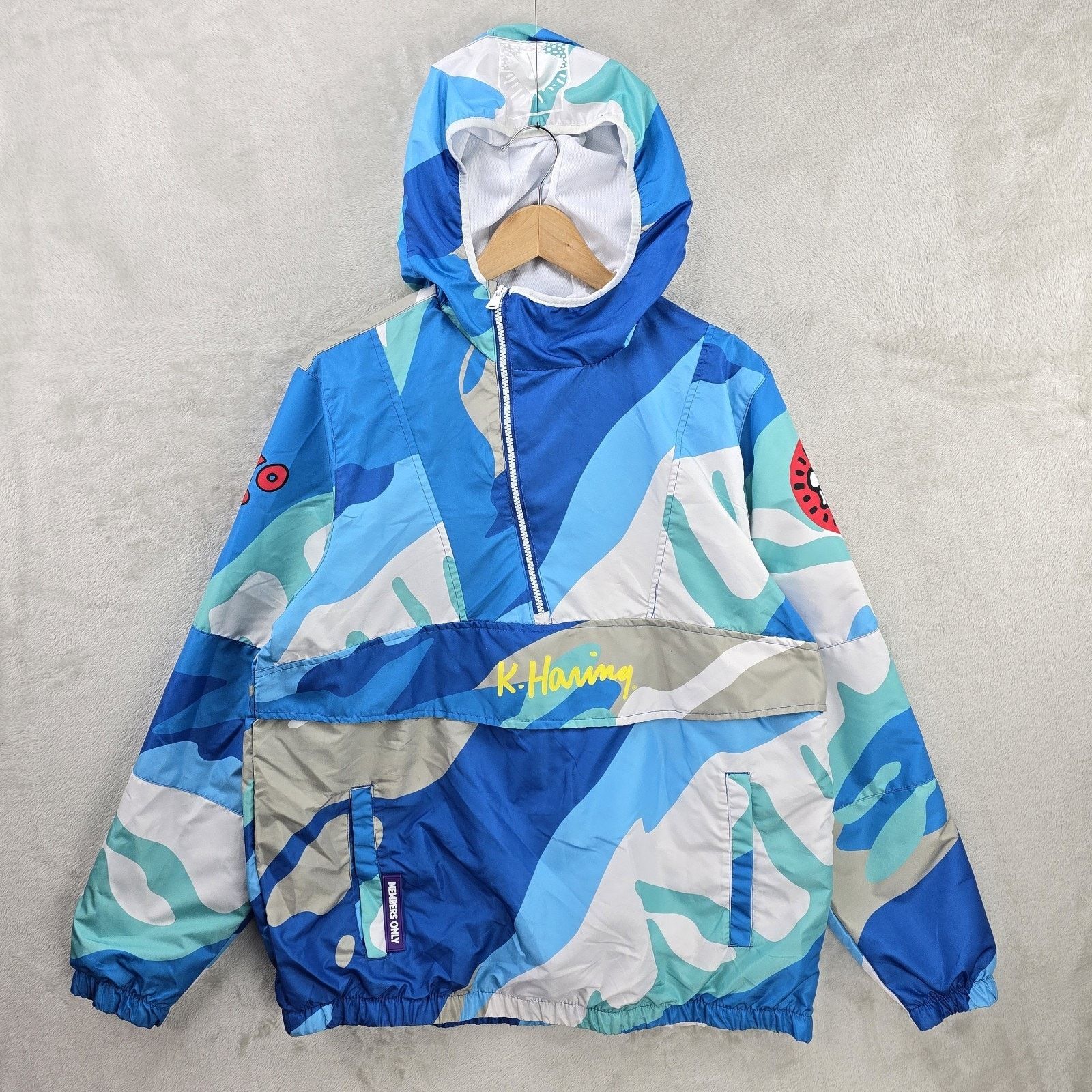 Members Only Members Only Keith Haring Windbreaker Large Hooded Jacket Size US L / EU 52-54 / 3 - 2 Thumbnail