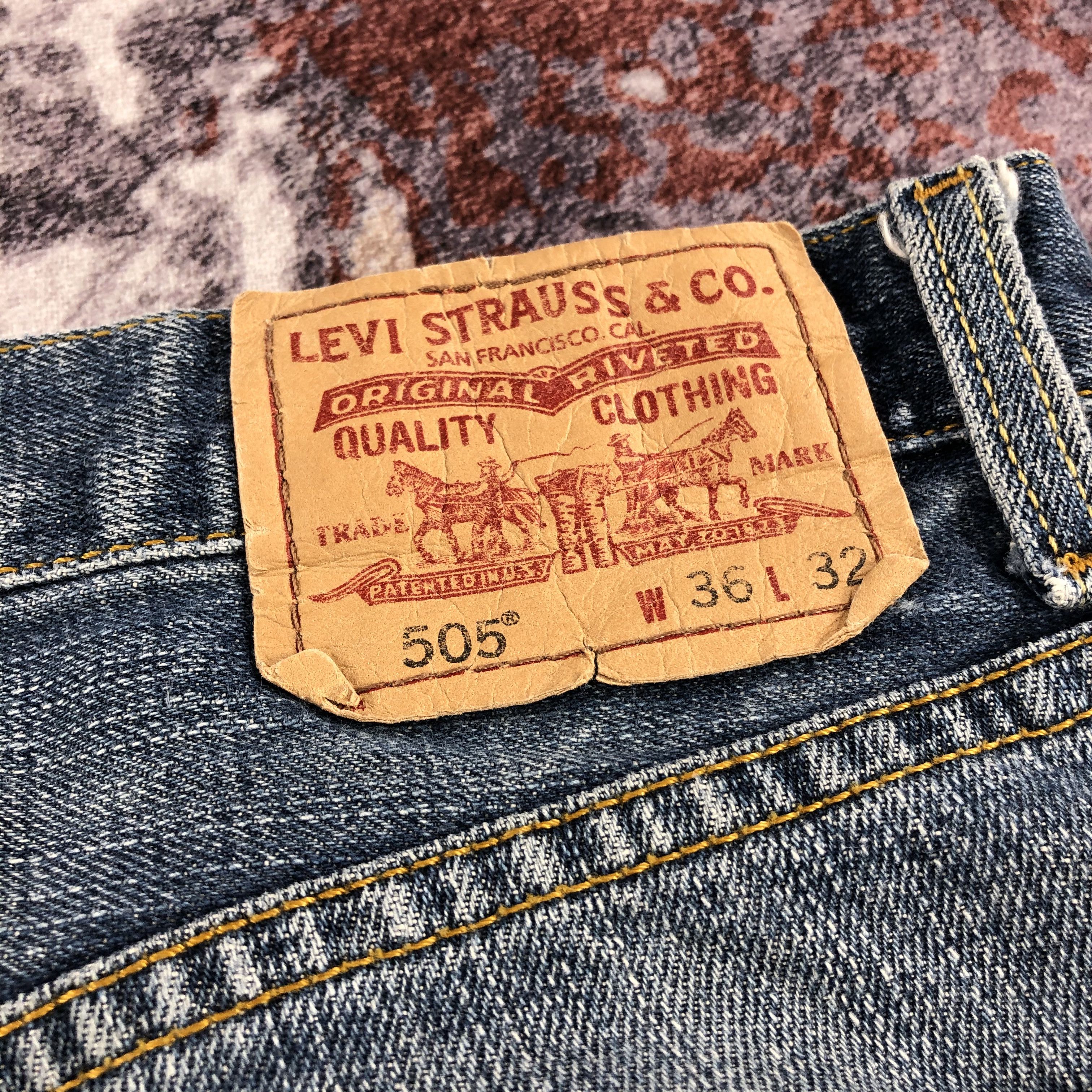 Levi's × Vintage Vintage Levis 505 Rusty Jeans-JM2596 Size US 37 - 6 Thumbnail