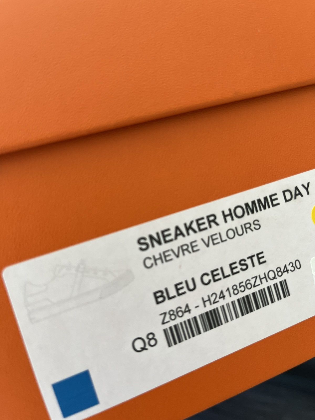 Hermes Hermes Day Sneaker Suede Chevre Velours Blue Celeste Size US 10.5 / EU 43-44 - 16 Thumbnail