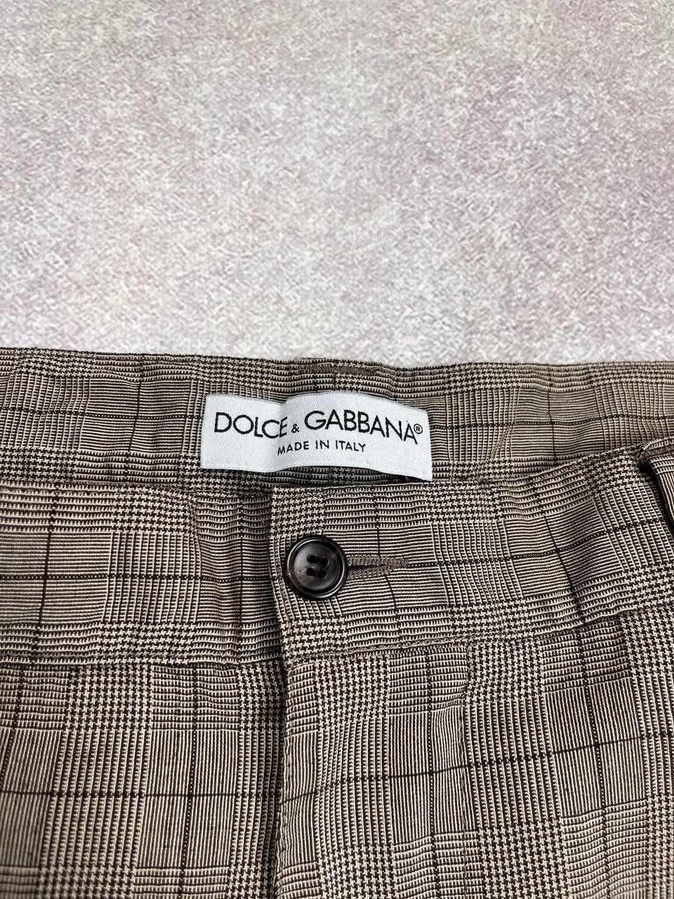 Designer Vintage Dolce & Gabbana Brown Virgin Wool Pants 50 Size US 34 / EU 50 - 5 Thumbnail
