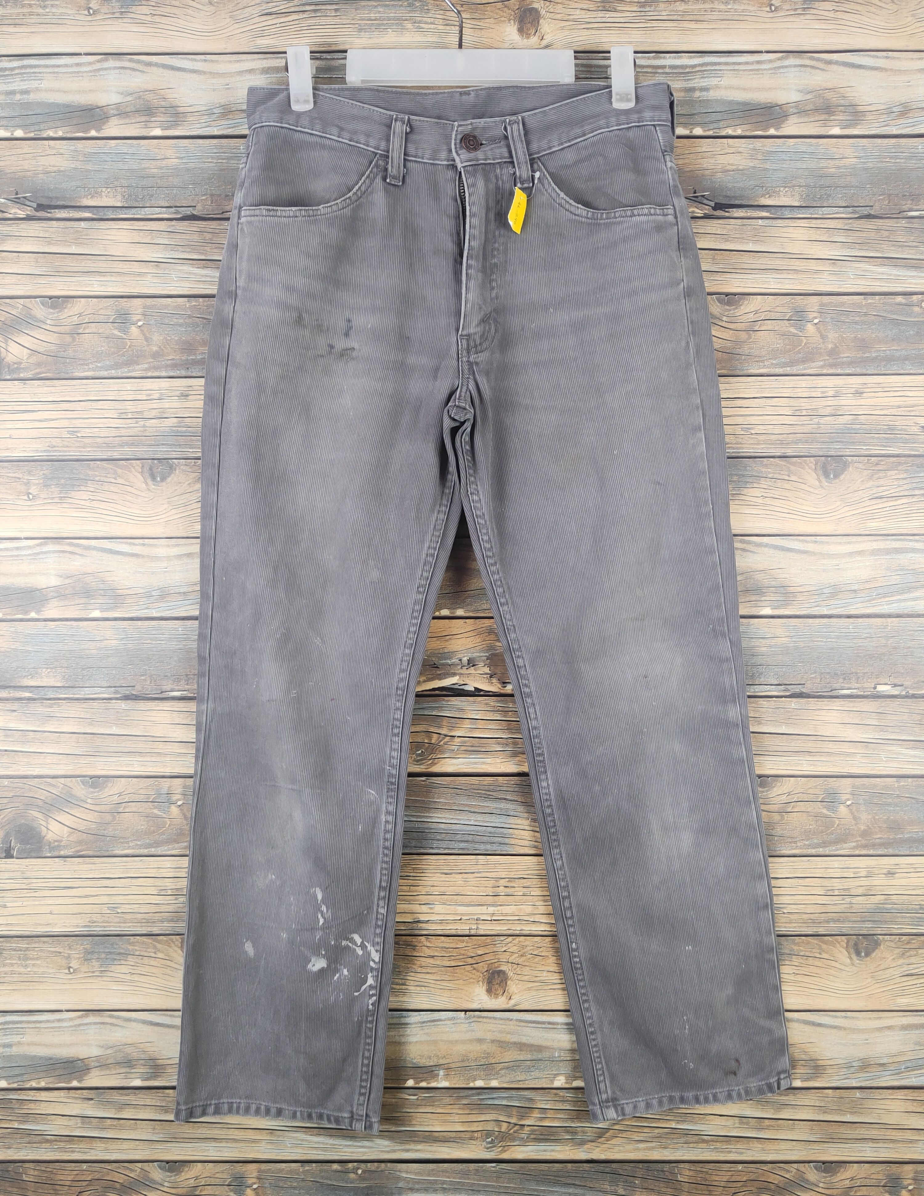 Levi's DL Levi's Dark Gray corduroy vintage Casual Pants #46-240T Size US 31 - 1 Thumbnail