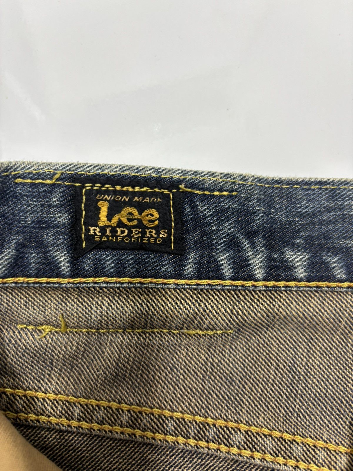 Lee Vintage Lee THRASHED Distressed Selvedge Denim Jeans Size US 30 / EU 46 - 10 Thumbnail