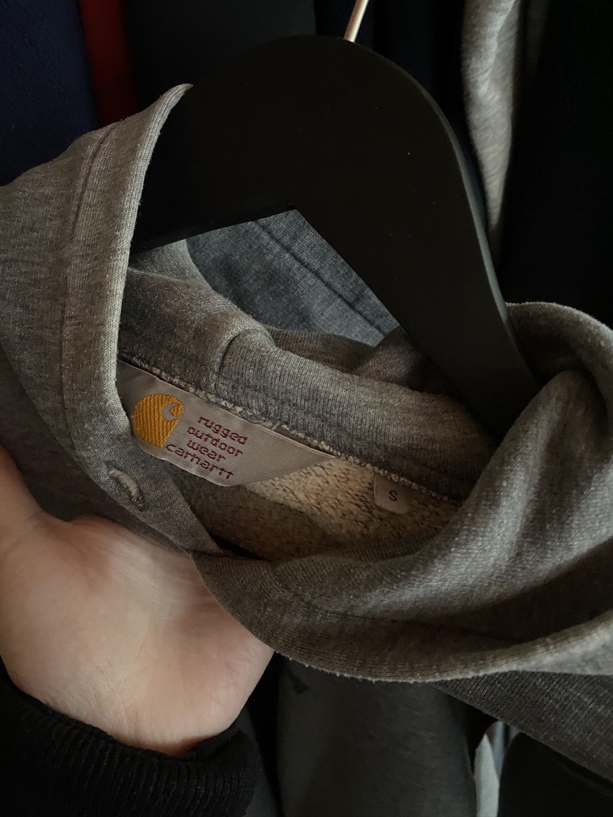 Carhartt VINTAGE CARHARTT DISTRESSED WORK HOODIE Y2k Size US S / EU 44-46 / 1 - 9 Thumbnail