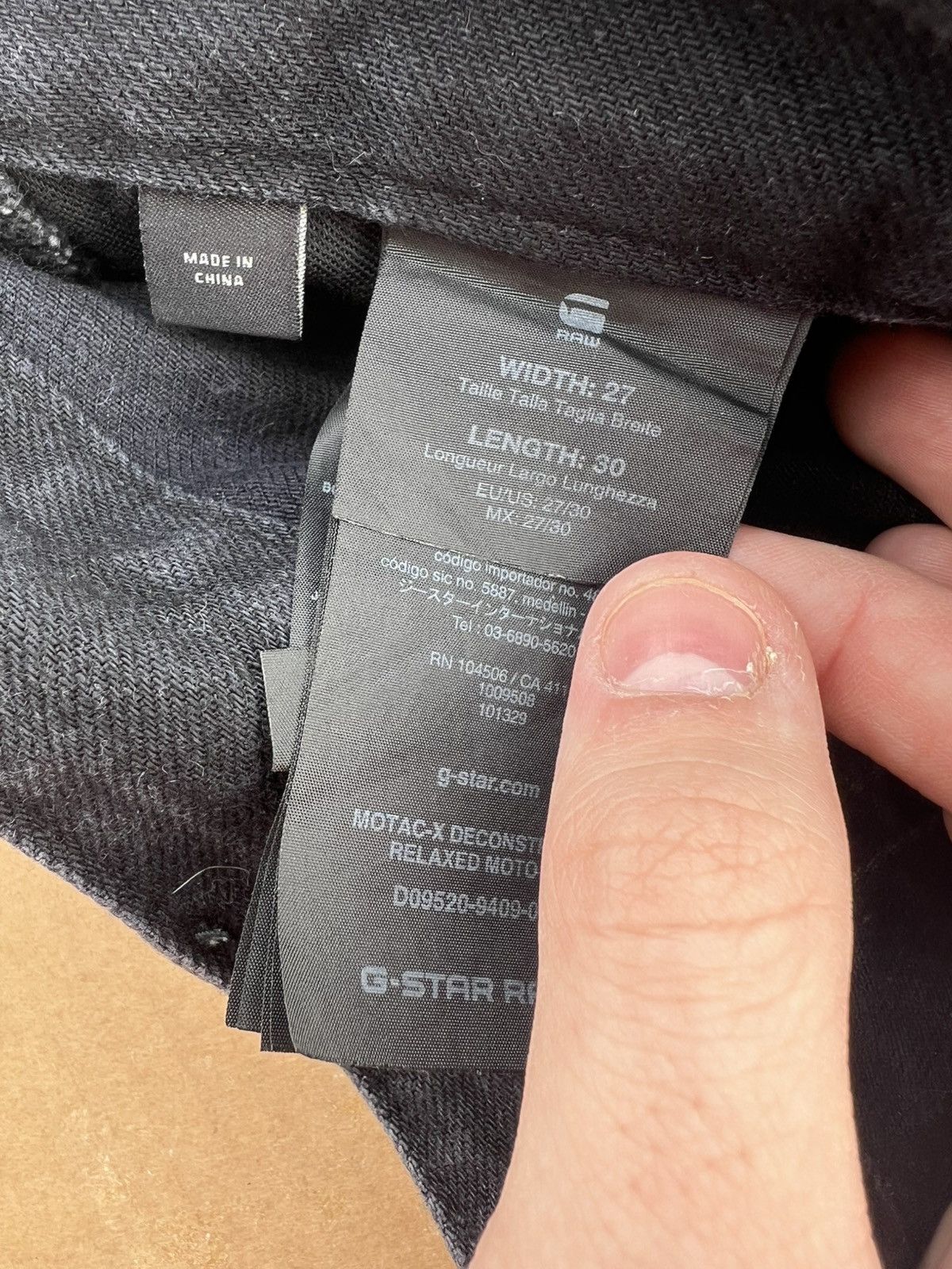 G-Star G-Star Raw Denim Motac-X Patchork Pants Size US 27 - 6 Thumbnail