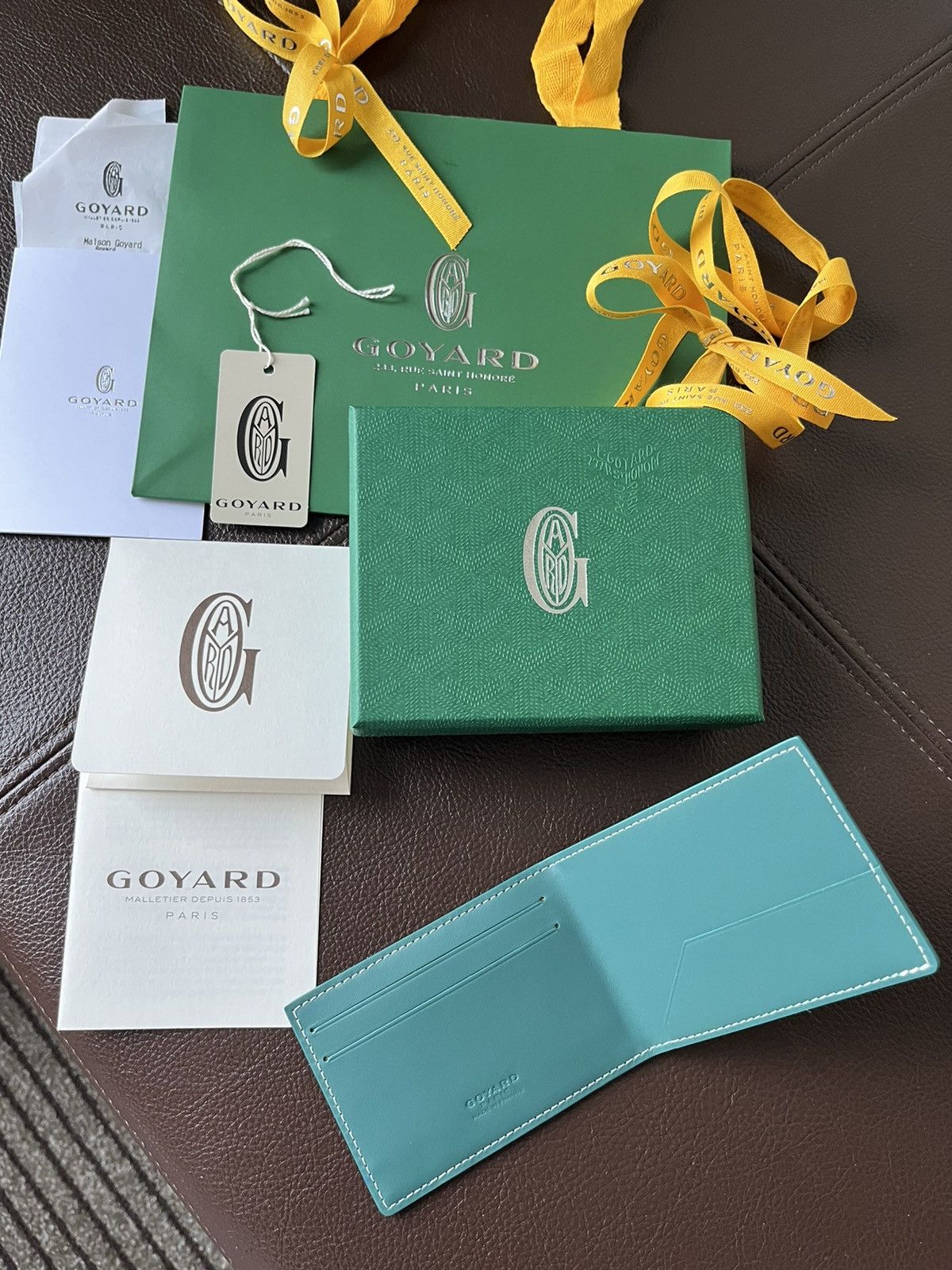 Goyard Goyard Iconic Limited Green Leather Wallet BrandNew Giftable Size ONE SIZE - 22 Thumbnail