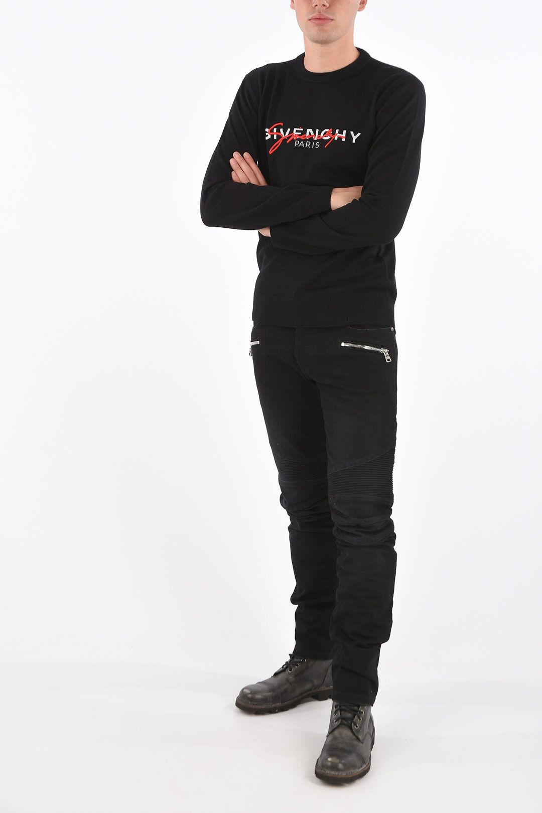 Givenchy o1srvl11e0225 Sweater in Black Size US XL / EU 56 / 4 - 4 Thumbnail